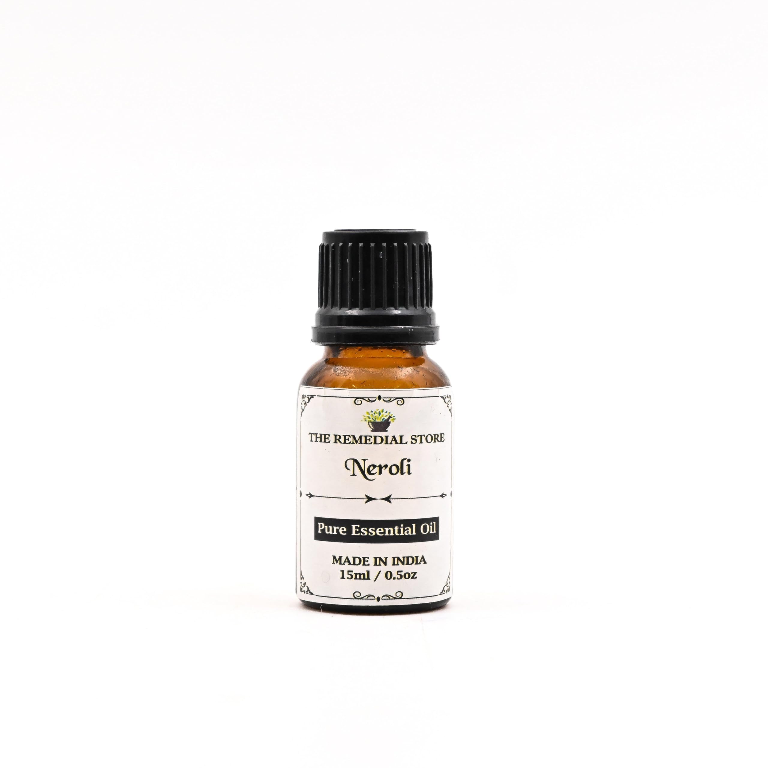 THE REMEDIAL STORE 100% Pure Neroli Essential Oil for Aromatherapy, Bath & Massage | Organic, Preservative-Free | Relaxation & Stress Relief | Perfect for Diffusers, Skincare & Home Spa
