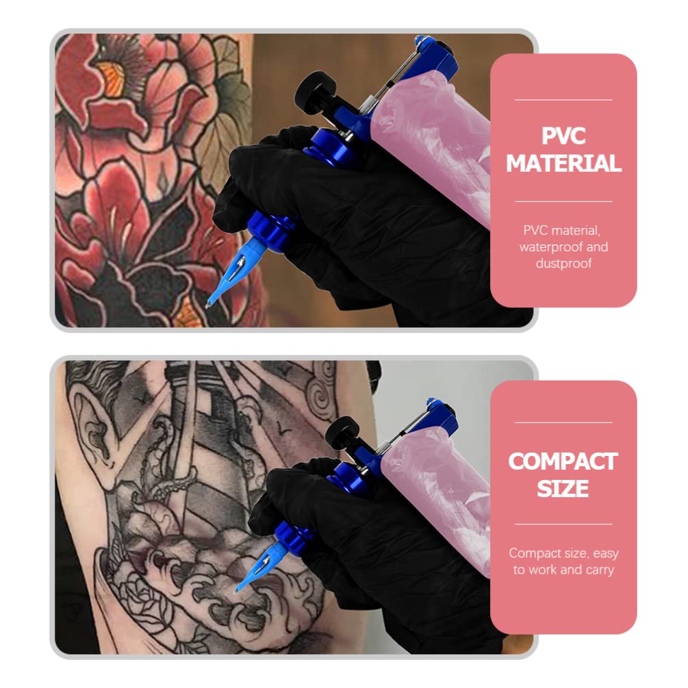 200Pcs Disposable Tattoo Clip Cord Covers - Plastic Sleeves for Tattoo Pen & Hook Bags - Sterile Tattoo Supplies for Professional Artists - Perfect for Tattoo Studios & Hygiene Protection