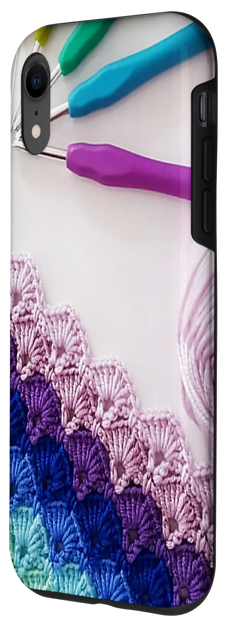 iPhone XR Crochet & Knitting Yarn PC Case - Colorful Protective Cover for Crocheting Lovers | Perfect for Crafting, DIY Projects & Everyday Use