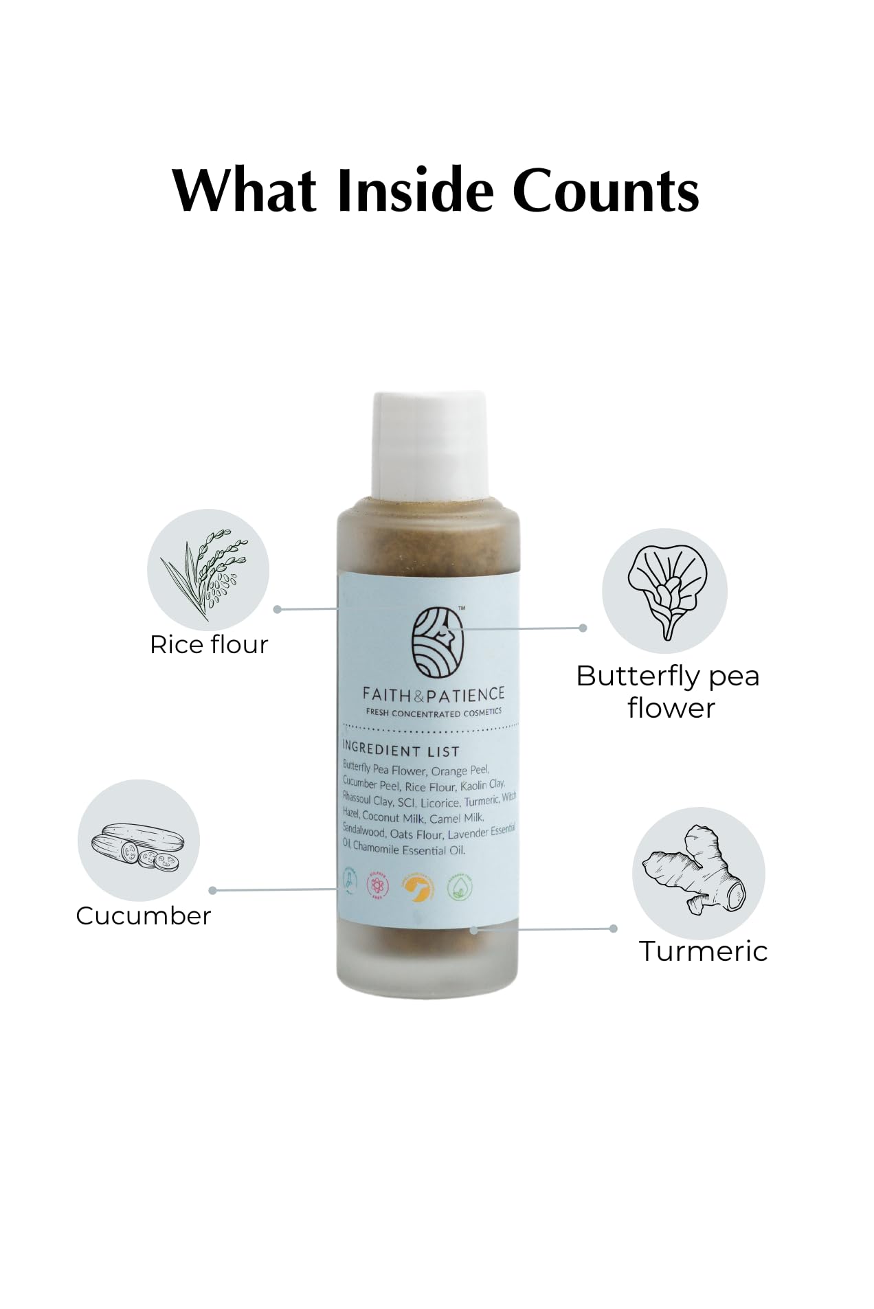Butterfly Blue Powder Face Wash - Natural Exfoliating Cleanser for Glowing Skin | Gentle Daily Use & Travel-Friendly Skincare