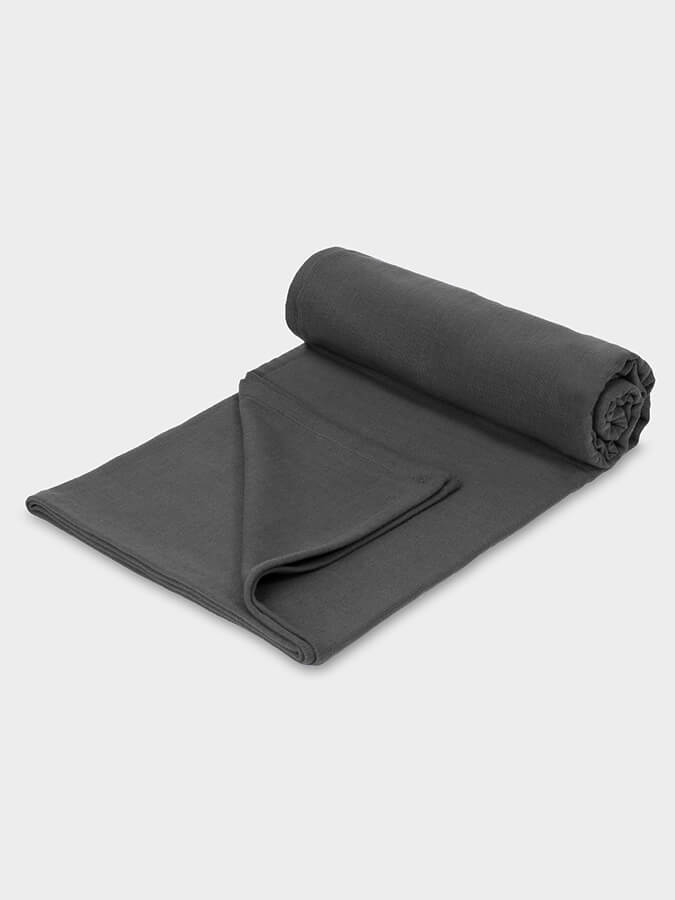 GOTS Certified Organic Cotton Yoga Blanket for Meditation, Hot Yoga, and Home Practice - Eco-Friendly & Soft Yoga Mat Cover