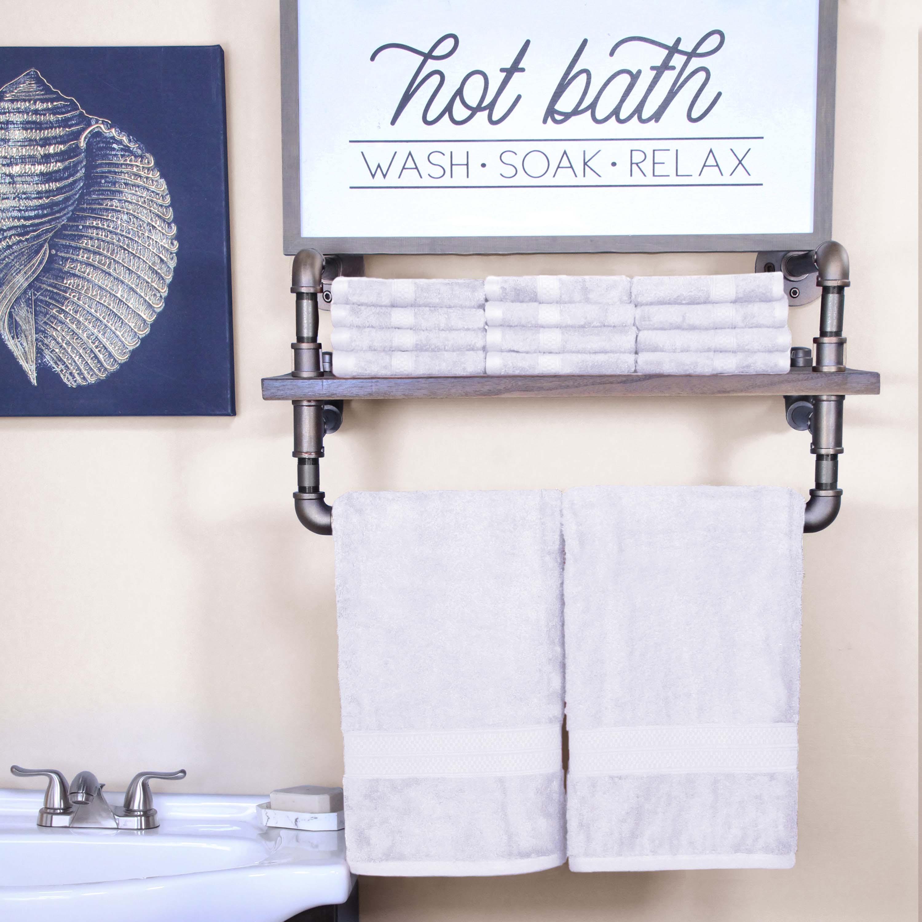 Ultra Soft Rayon Bamboo Cotton Blend Bath & Face Towel Set | Eco-Friendly, Absorbent & Hypoallergenic | Perfect for Spa, Gym & Luxury Bathroom