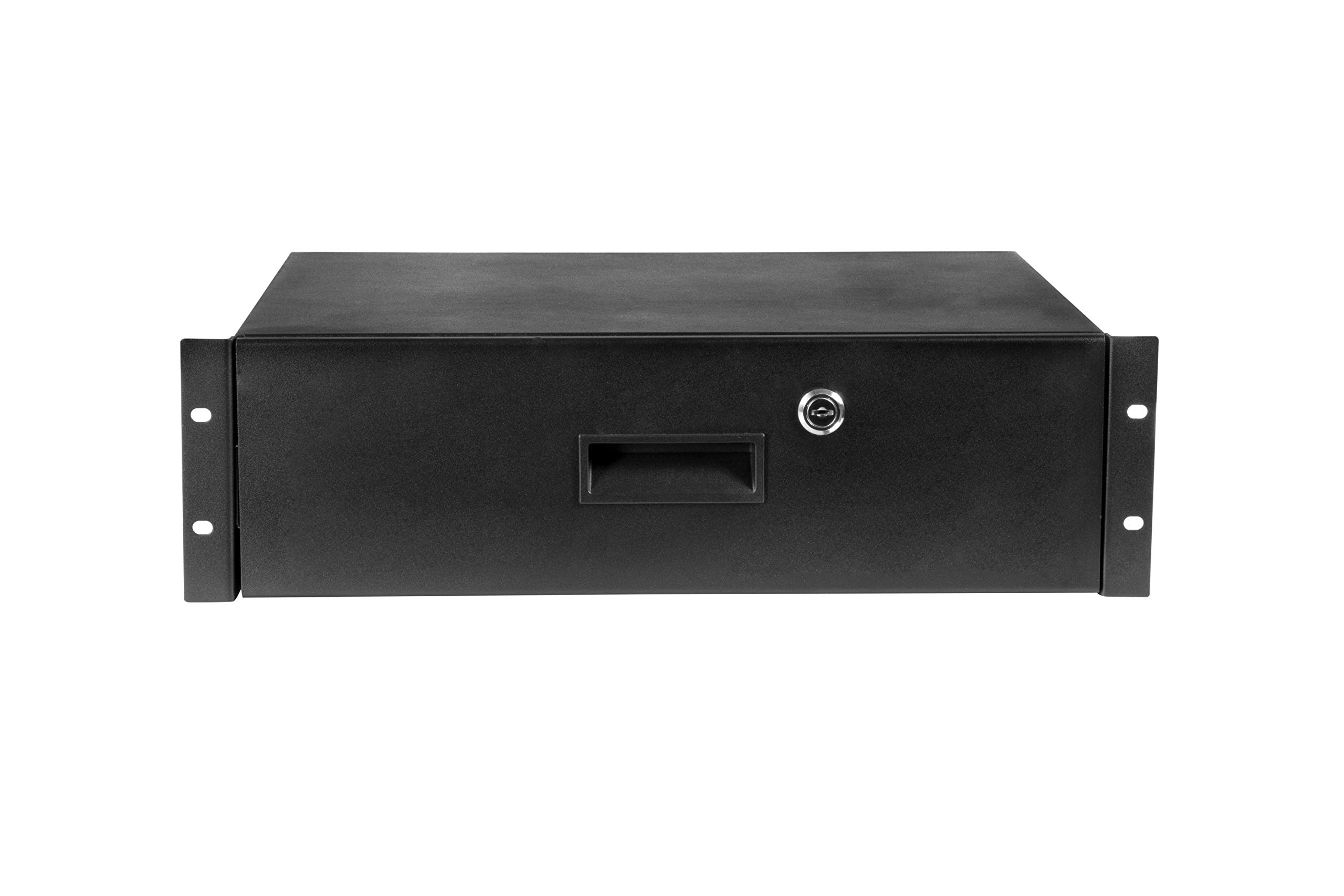 3U Metal Rack Drawer with Lock - Secure Storage for Network Equipment | Perfect for Server Racks, Data Centers & IT Cabinets