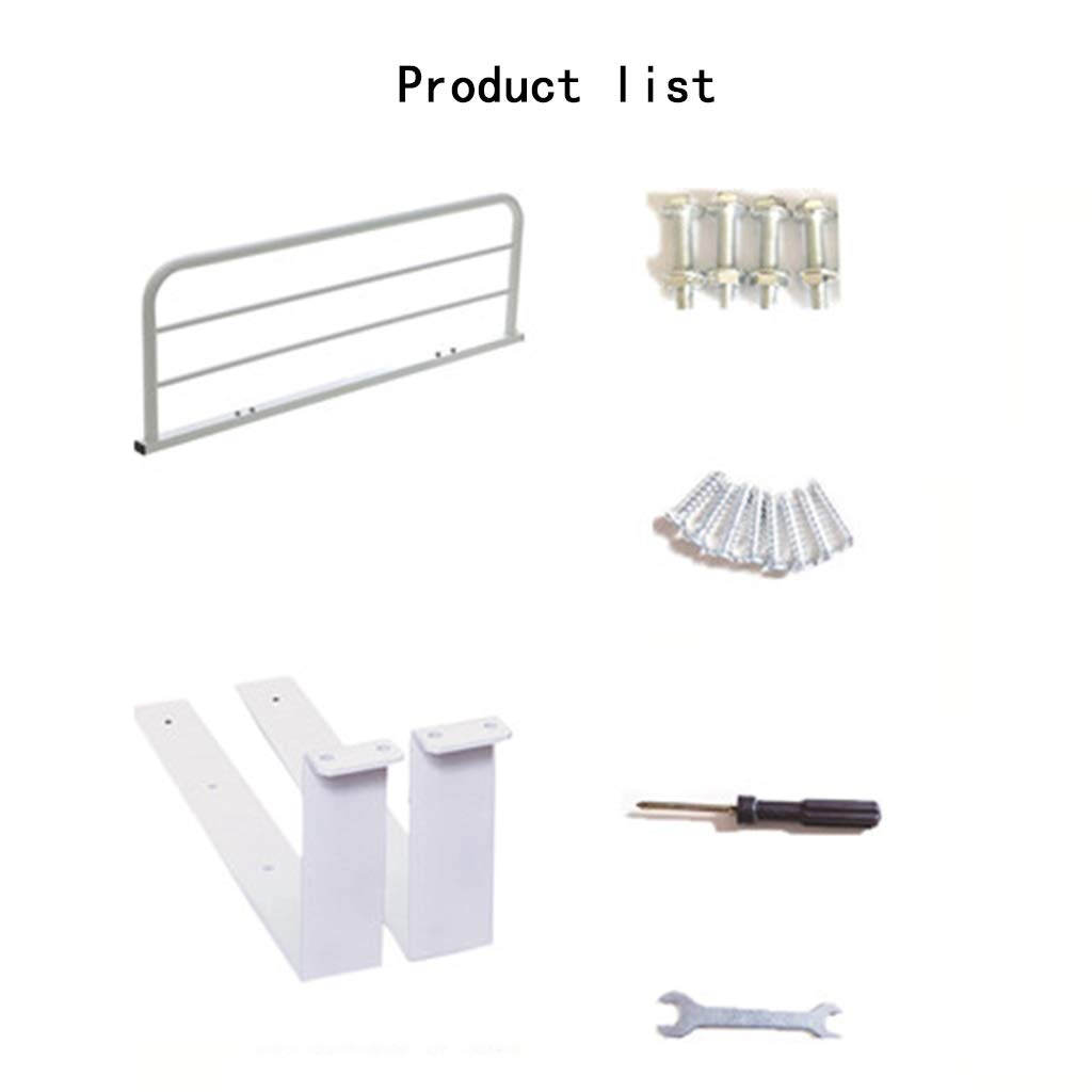 **Portable Bed Rail for Seniors - 15cm Height, 120cm×32cm Safety Handrail for Fall Prevention - Ideal for Single, Double & Medical Beds - Home & Hospital Use**