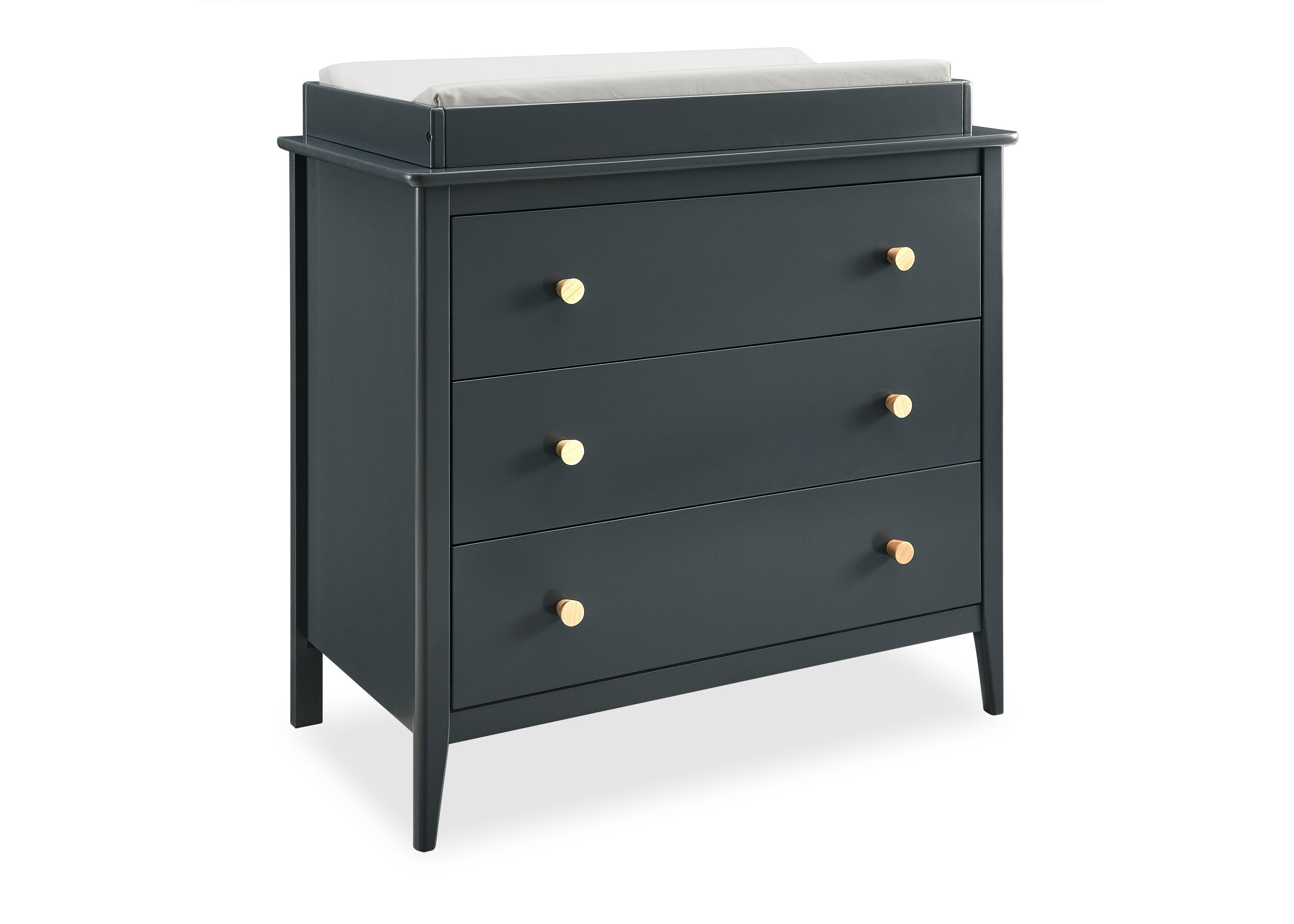 Casey 3 Drawer Dresser - Modern Wooden Bedroom Dresser with Smooth Gliding Drawers - Perfect for Bedroom Storage, Nursery Organization & Closet Space Saving