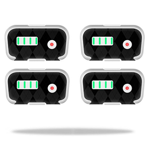 DJI Phantom 3 Battery Skin Wrap (4-Pack) - Black Argyle Design Protective Sticker Cover | Compatible with DJI Phantom 3 Drones | Perfect for Travel, Outdoor Adventures & Drone Protection