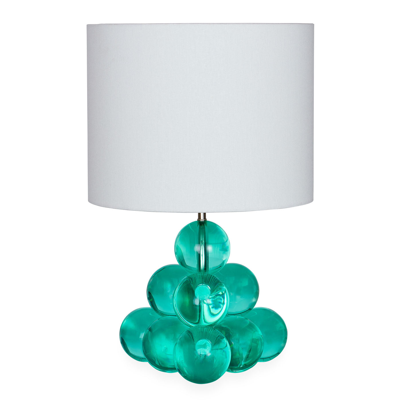 Globo Pyramid Table Lamp - Modern LED Nightstand Light for Bedroom, Living Room & Office - Dimmable Touch Control Desk Lamp with Warm White Light