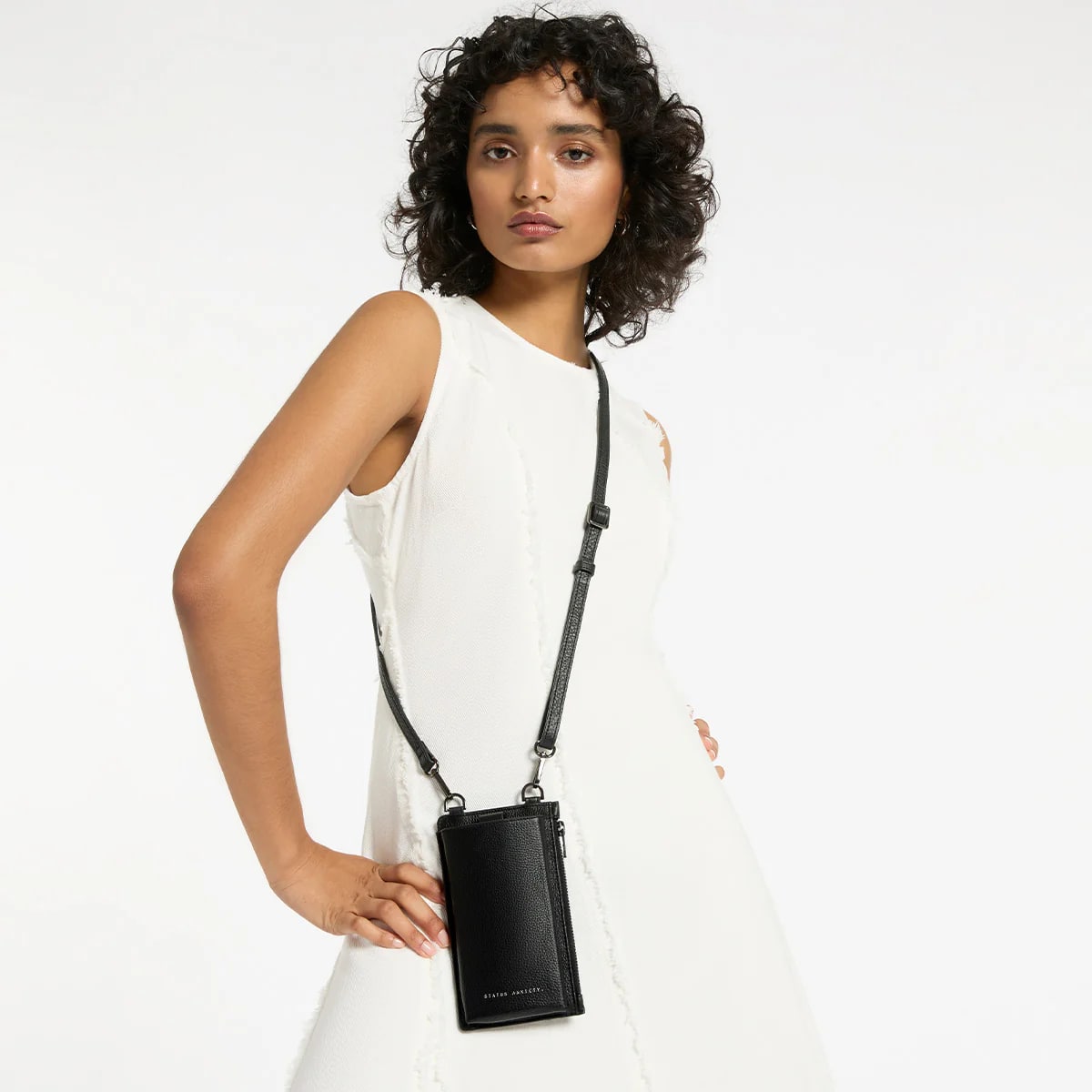 Status Anxiety Voyager Bag - Stylish Black Crossbody Bag for Women | Perfect for Travel, Work & Everyday Use
