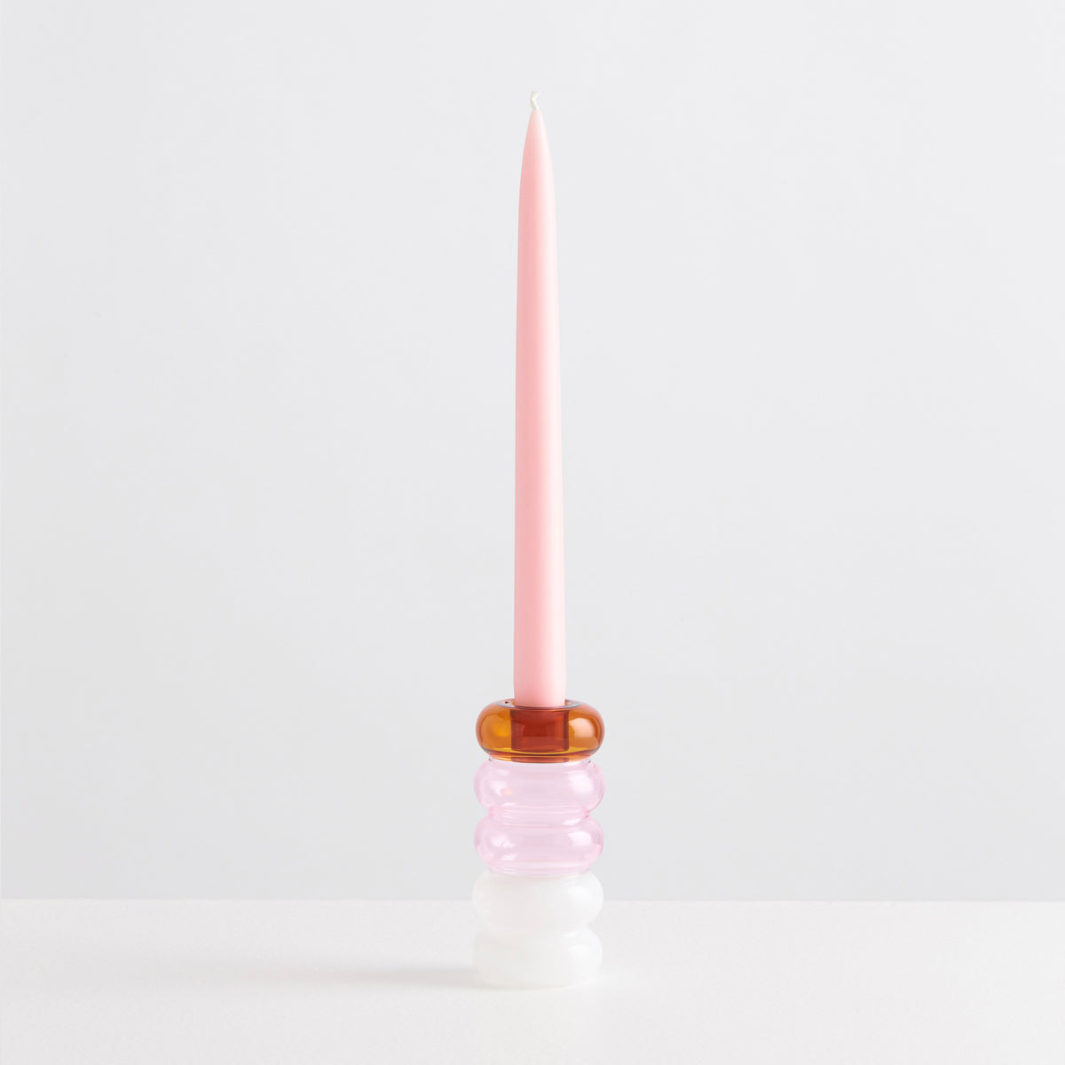 Grande Pauline Candle Holder - Elegant Glass Candle Stand for Home Decor, Wedding Centerpieces & Romantic Dinner Ambiance