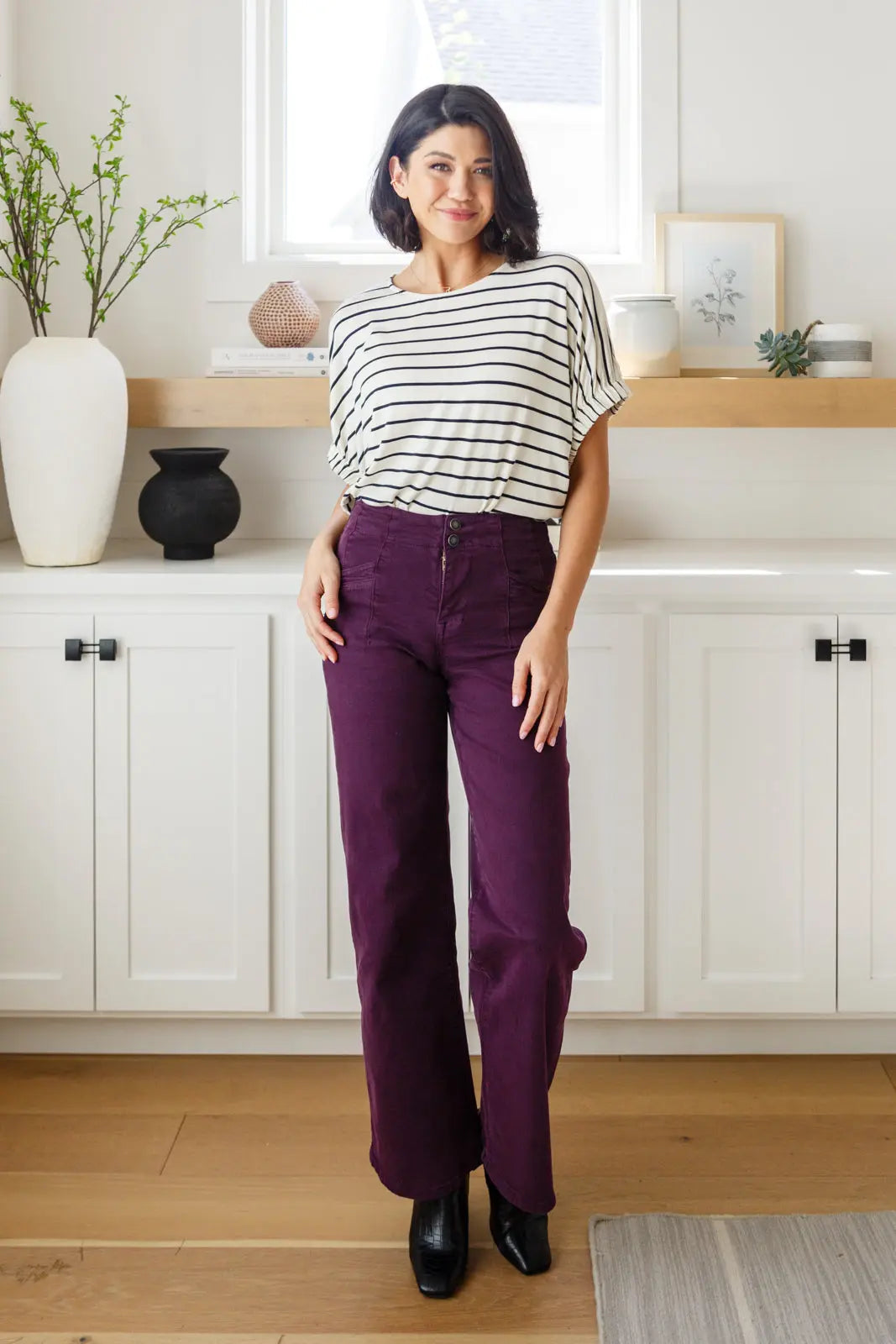 Stylish Striped Women's Top - Fashionable Casual & Party Wear | Perfect for Everyday Outfits, Office, and Social Gatherings