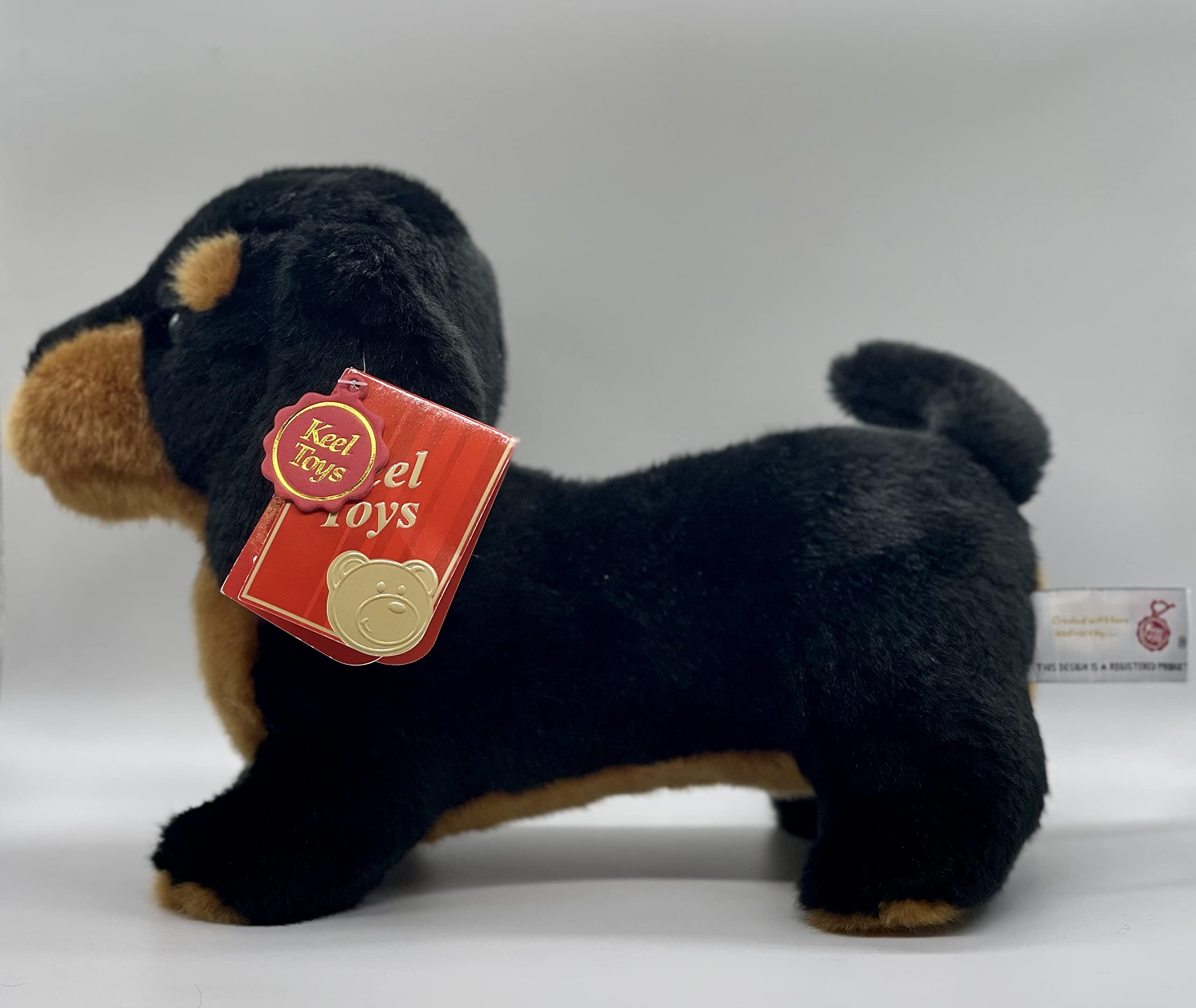 Keel Toys Dachshund SD0523 Saucisse 32 cm Plush Dog - Cute Stuffed Animal Toy for Kids, Gifts & Collectibles | Perfect for Playtime, Nursery Decor & Dachshund Lovers