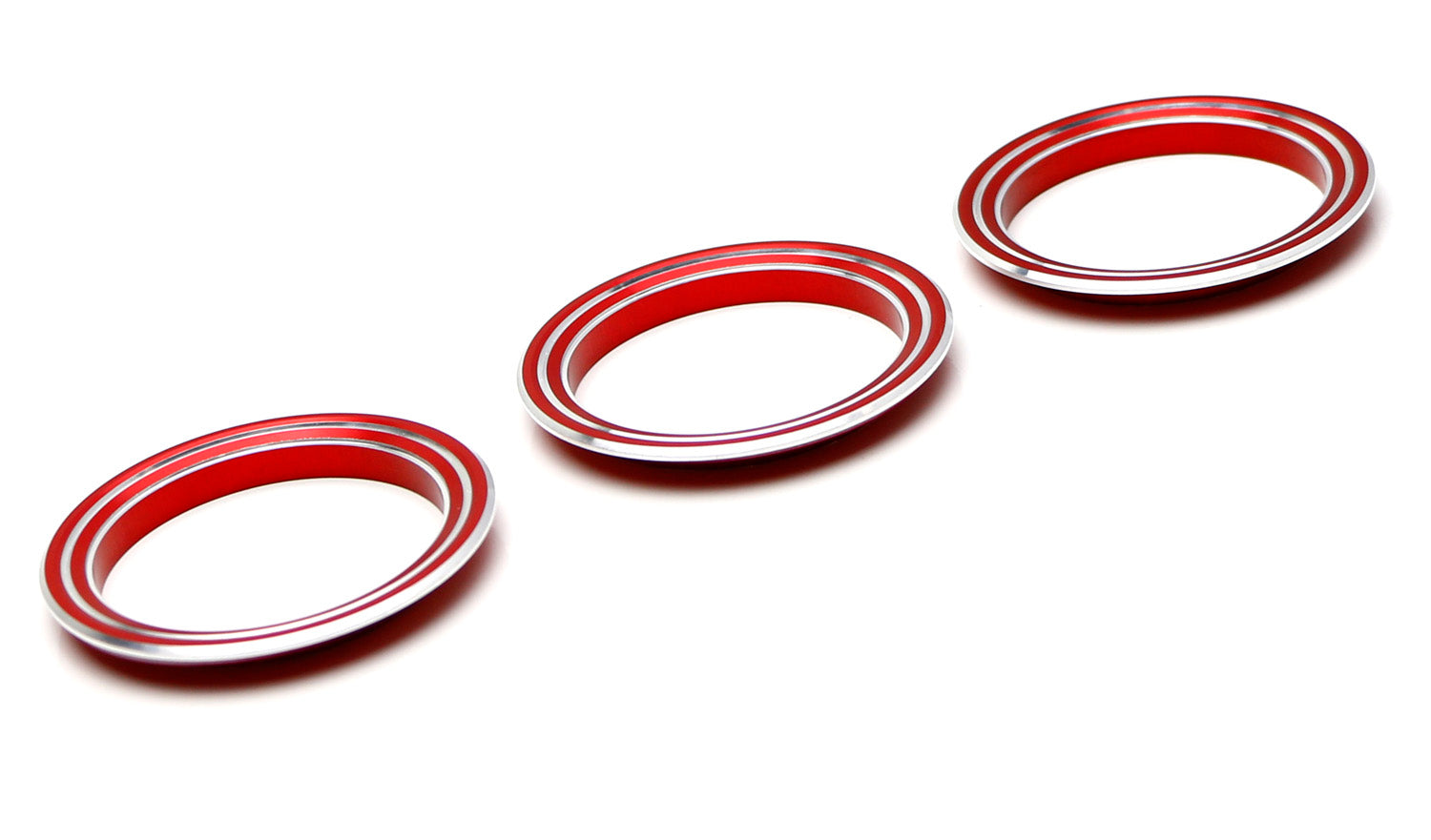 3PCS Red AC Climate Control Switch Knob Rings for 2013-2015 Mazda CX-5 Grand Touring - Upgrade Interior & Enhance Driving Comfort
