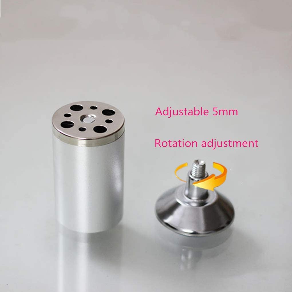 Adjustable Aluminum Alloy Furniture Legs - 4pcs Round Metal Table Legs for Sofa, Couch, Desk, Bed & Cabinets - 12cm Height Replacement Risers - Perfect for Home Office & Living Room Furniture Upgrades