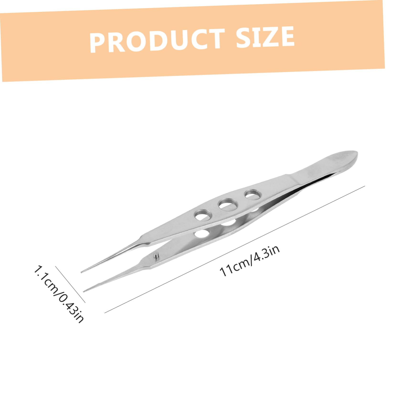 Hemoton Meibomian Gland Massage Tool - Professional Straight Eyelid Forceps for Eyelash & Eyelid Care - Alloy Steel Beauty Instrument for Spa, Salon & Home Use