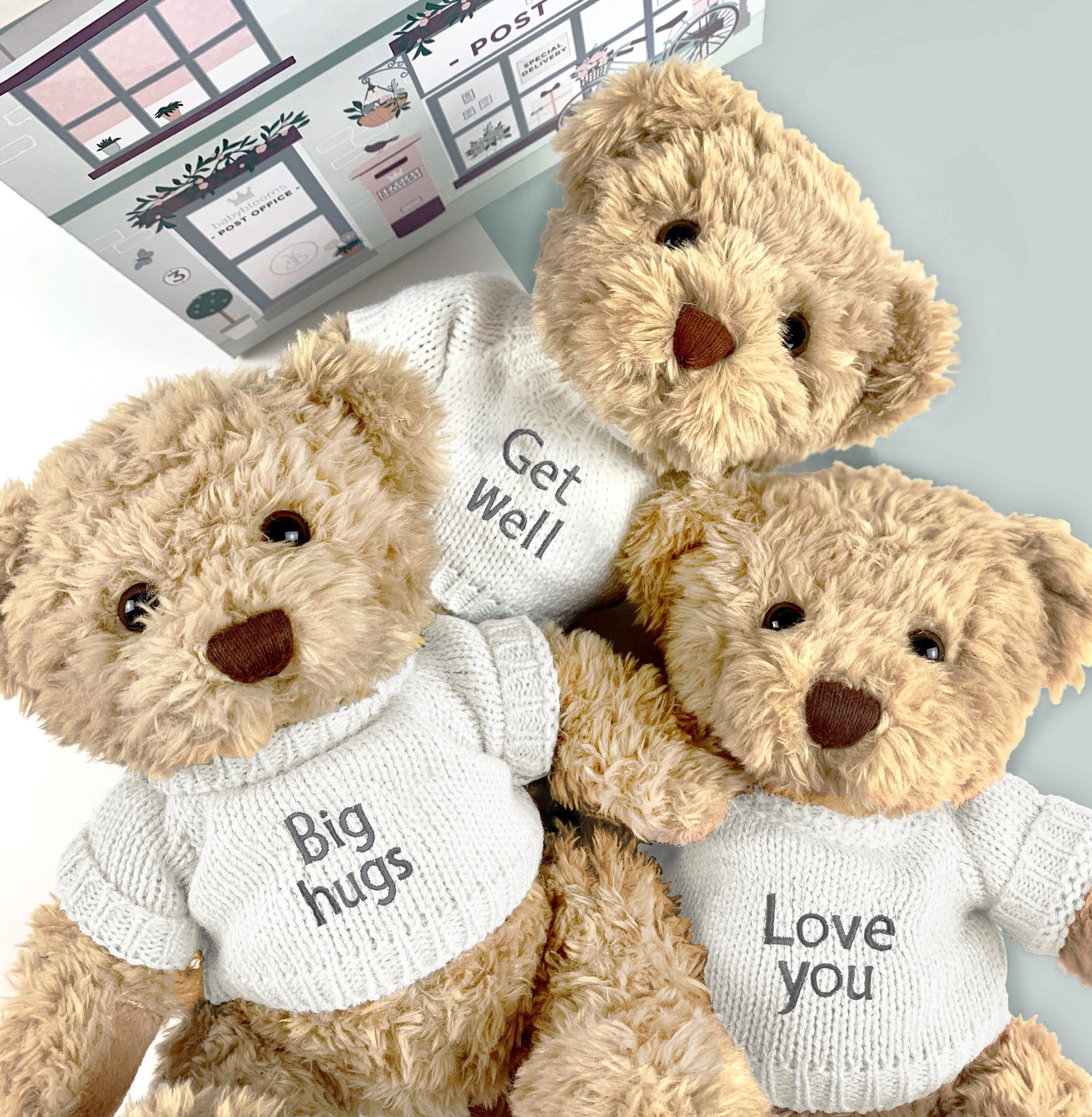 Send A Bear Hug - White Plush Teddy Bear | Perfect Gift for Valentine's Day, Birthday & Long Distance Relationships