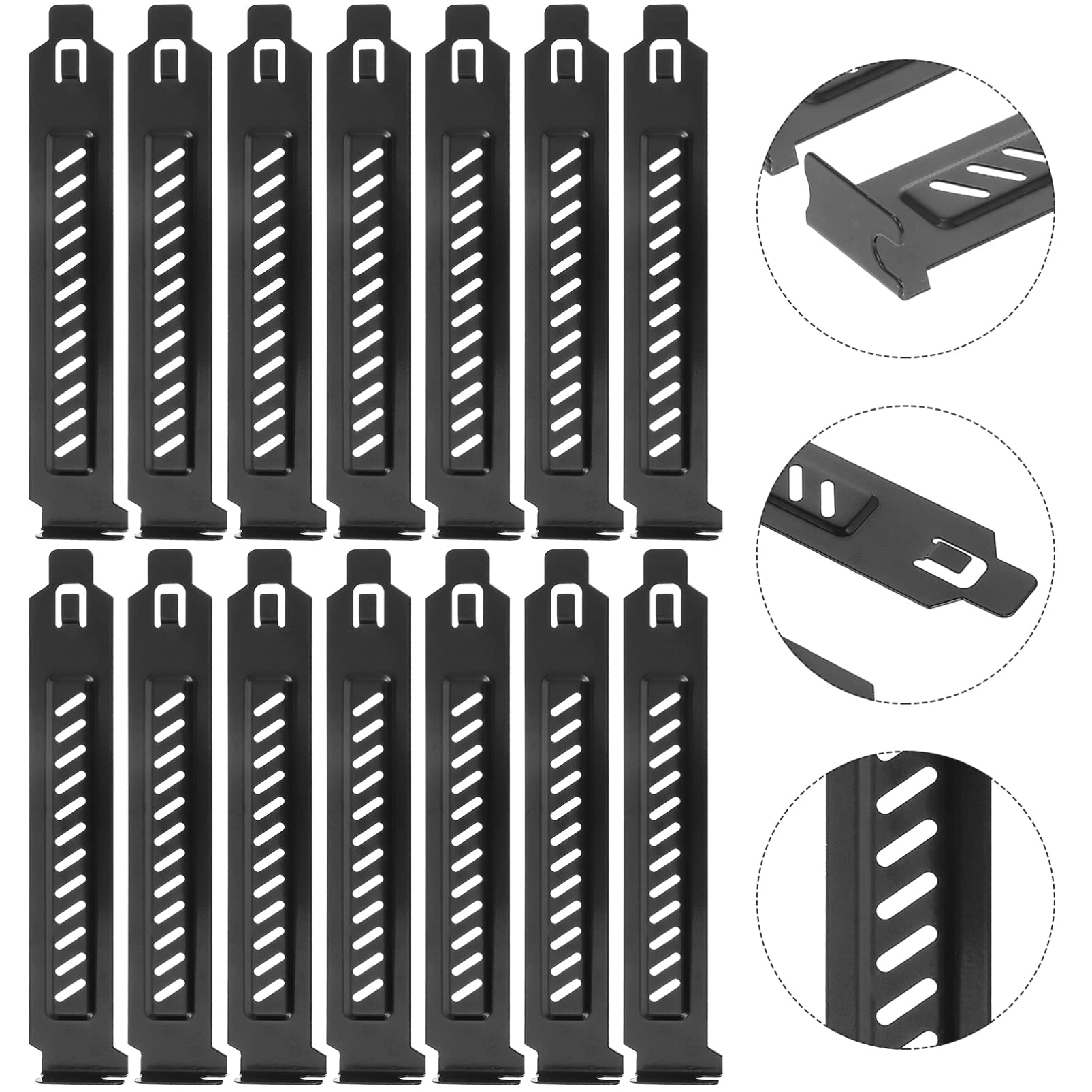20 Pack PCI Slot Covers - Vented Blank Bracket for PC Case & Computer Chassis - Improve Airflow & Dust Protection - Ideal for Gaming Rigs, Workstations & Server Builds
