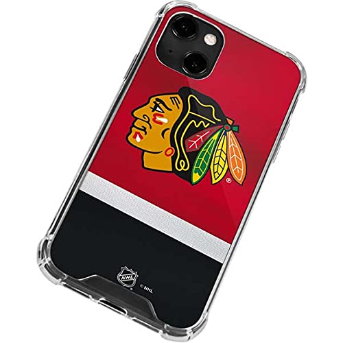 Official NHL Chicago Blackhawks Jersey Design Clear Phone Case for iPhone 13 - Durable Protective Cover with Scratch Resistance | Perfect for Hockey Fans, Game Days & Everyday Use