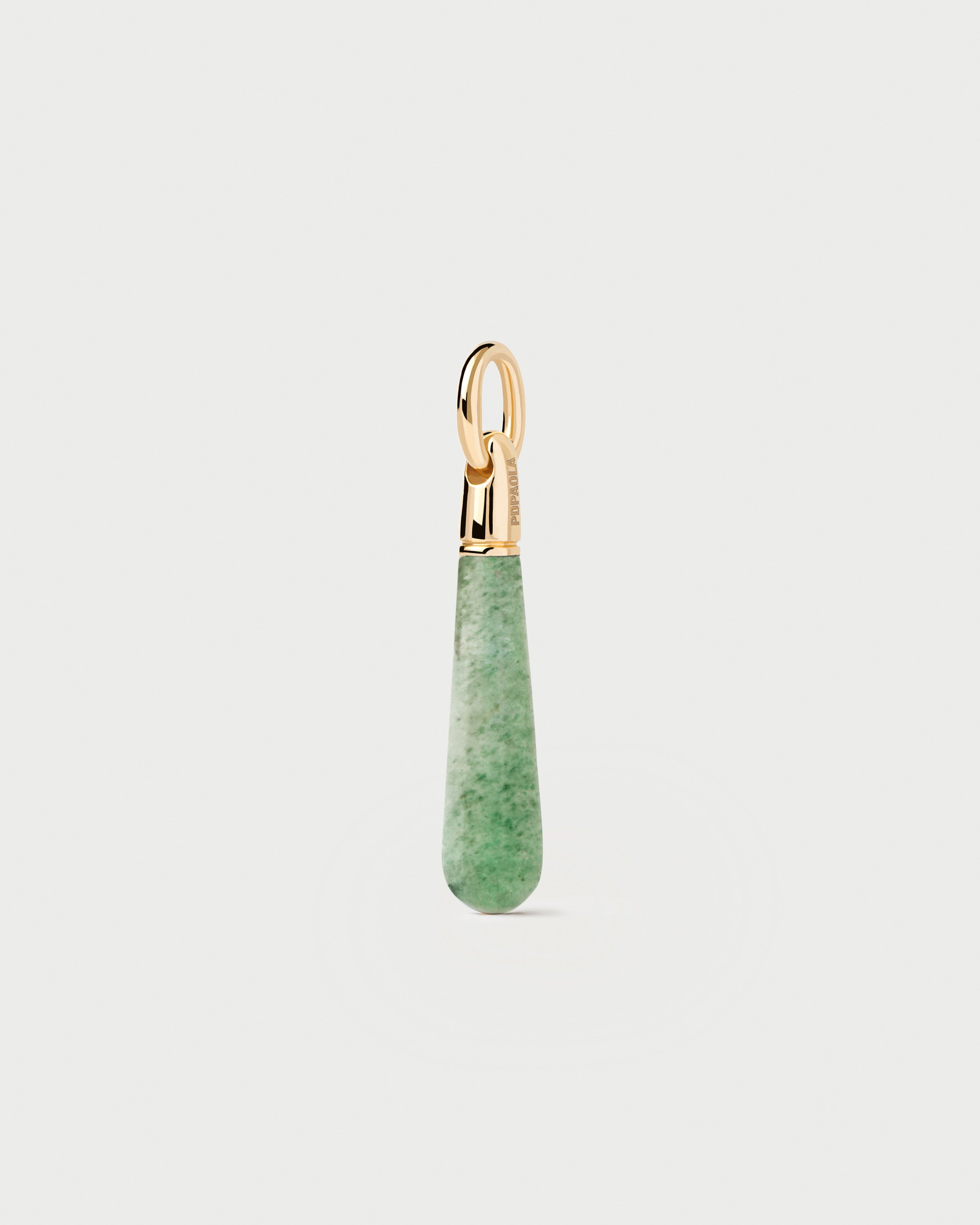 Green Aventurine Large Drop Pendant Necklace - Natural Stone Jewelry for Women - Perfect for Meditation, Healing & Spiritual Gifts