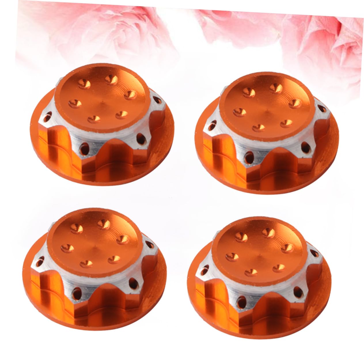 Totority 8Pcs RC Car Wheel Hub Covers for Crawler Track Accessories - Off-Road Adventure