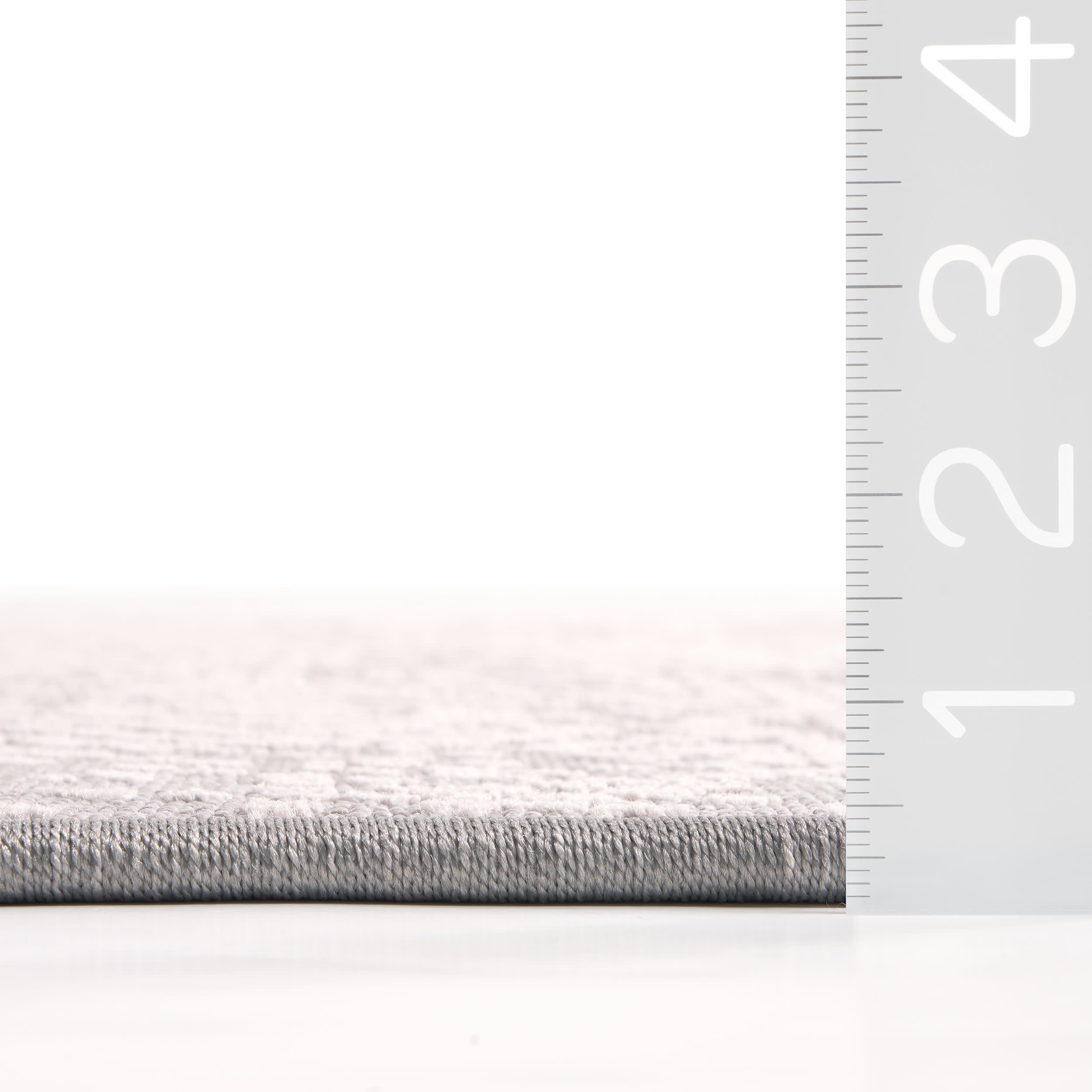 Distressed Custom Bunting Rug in Dark Grey - Perfect for Boho Living Room, Bedroom, or Nursery Decor