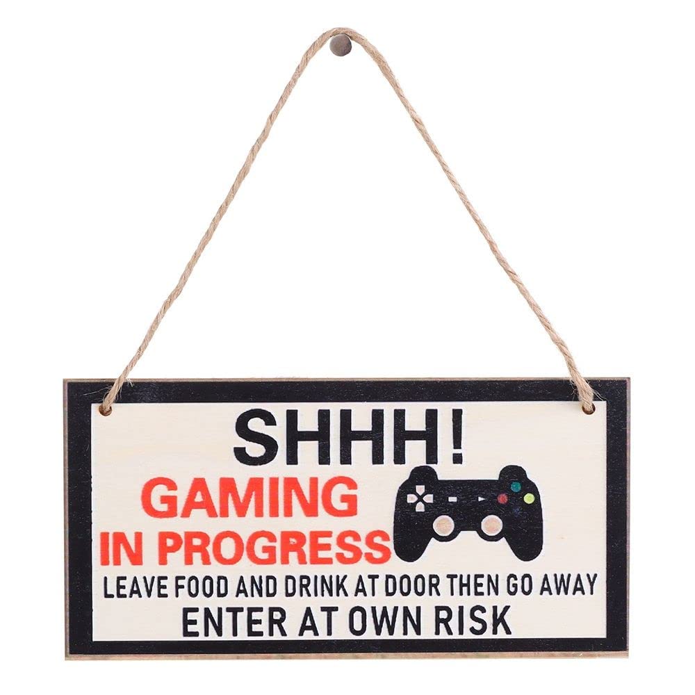 BAUT Funny Hanging Gamer Gifts - Gaming Room Wall Decor Plaques & Ornaments for Office, Bedroom, and Game Room (Type 2) - Perfect for Gamers, Streamers, and Esports Fans