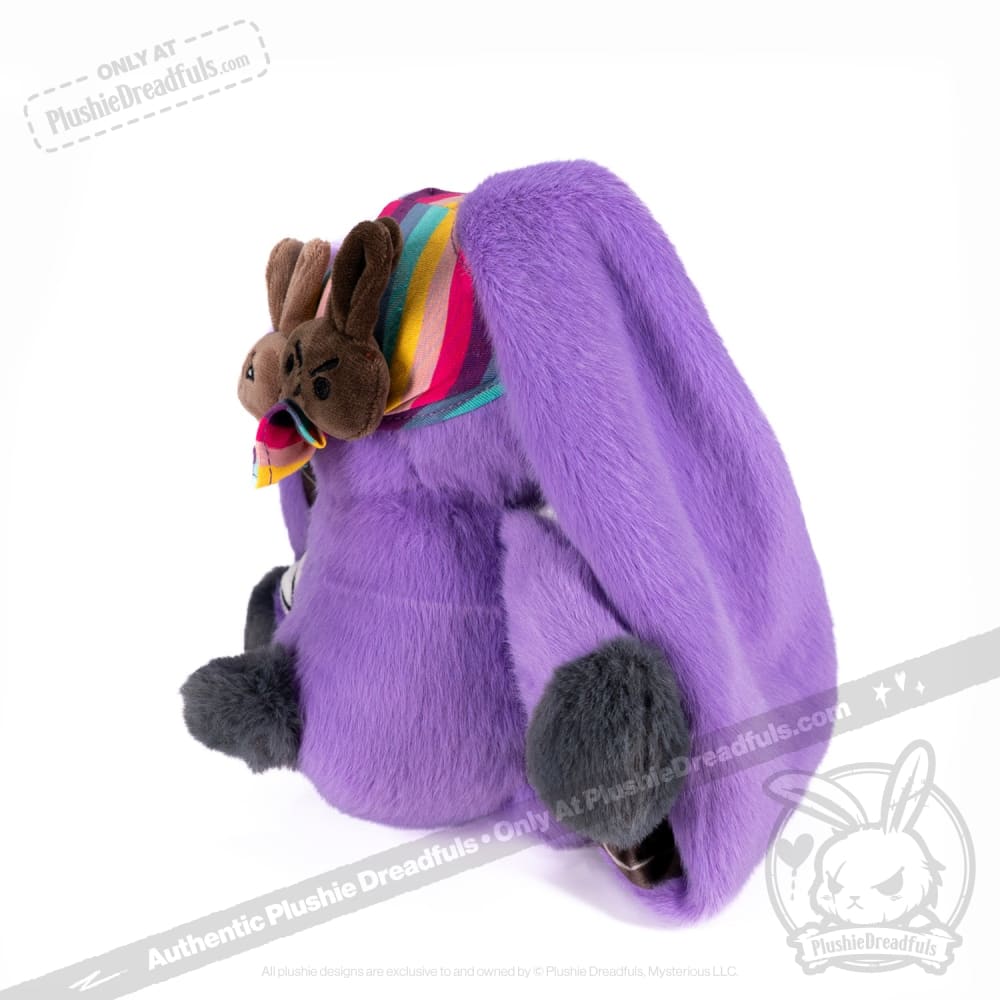 Plushie Dreadfuls Cancer Warrior Rabbit - Soft Stuffed Animal Toy for Comfort & Support | Chemo Gift, Hospital Companion, Emotional Support Plush