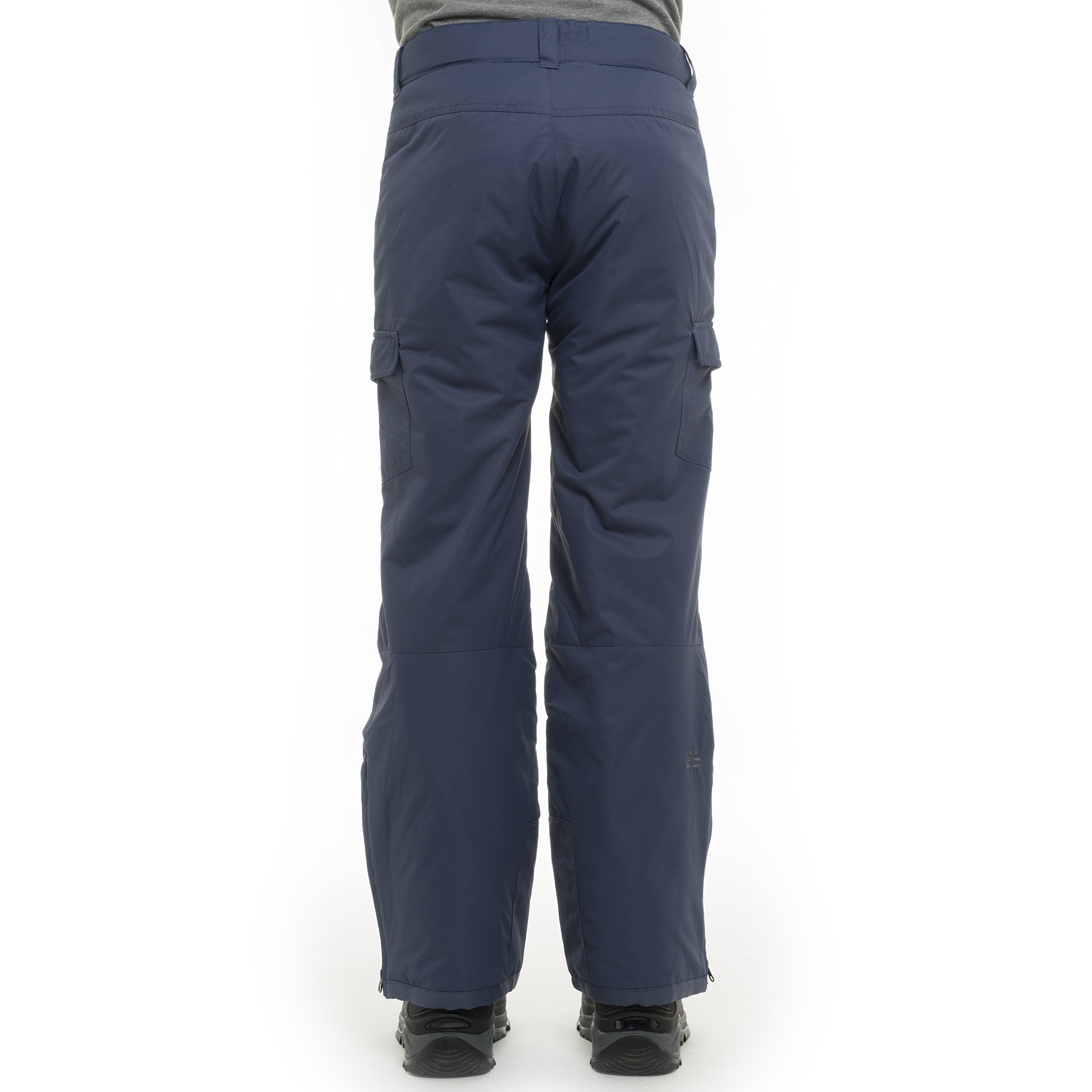 SkiGear Men's Waterproof Insulated Snowboard Ski Pants with Cargo Pockets - Winter Sports, Snowboarding, Skiing & Outdoor Activities