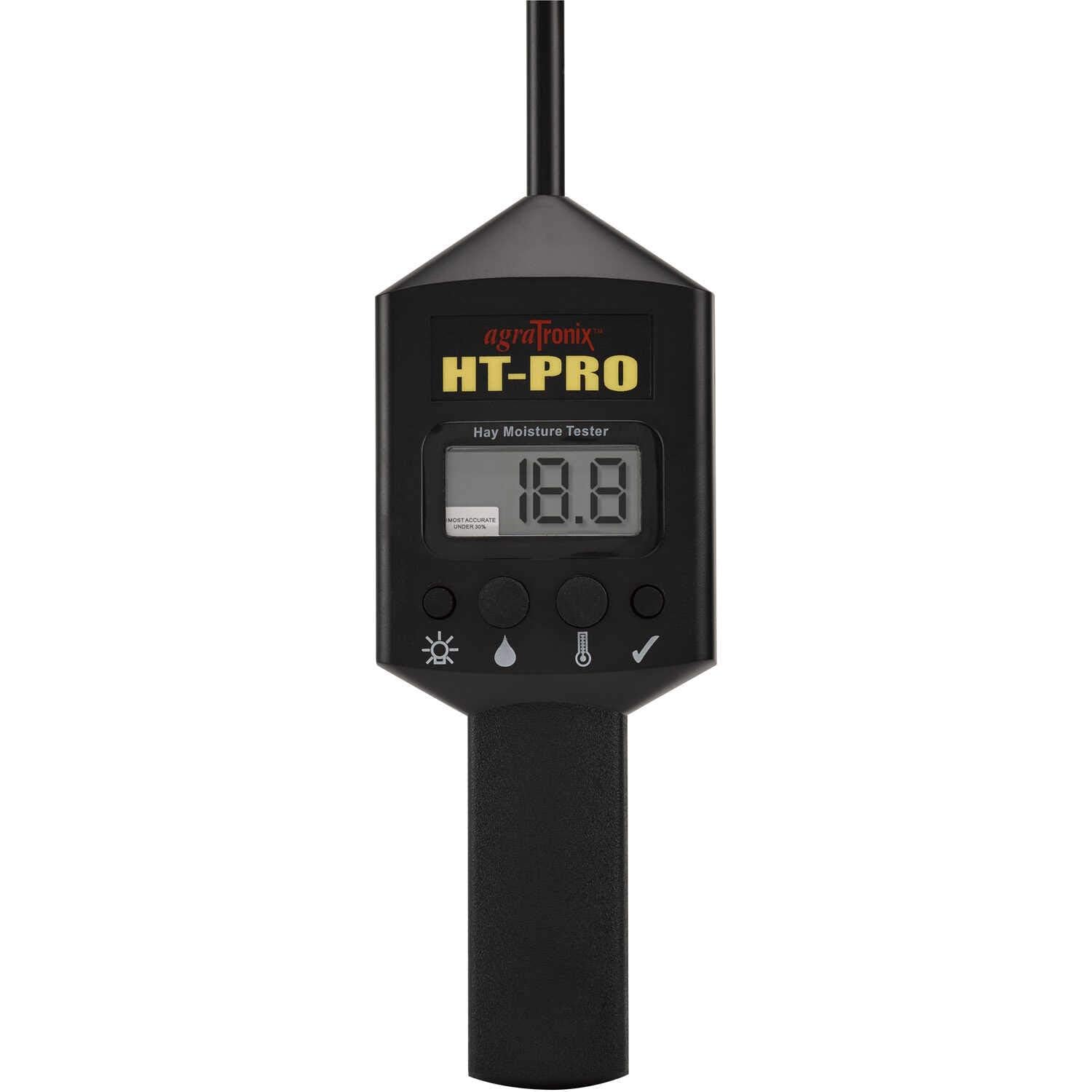 Agratronix 07121 HT-PRO Portable Hay Moisture Tester with 10-Inch Probe | Fast & Accurate Forage Testing | Perfect for Farmers & Hay Producers