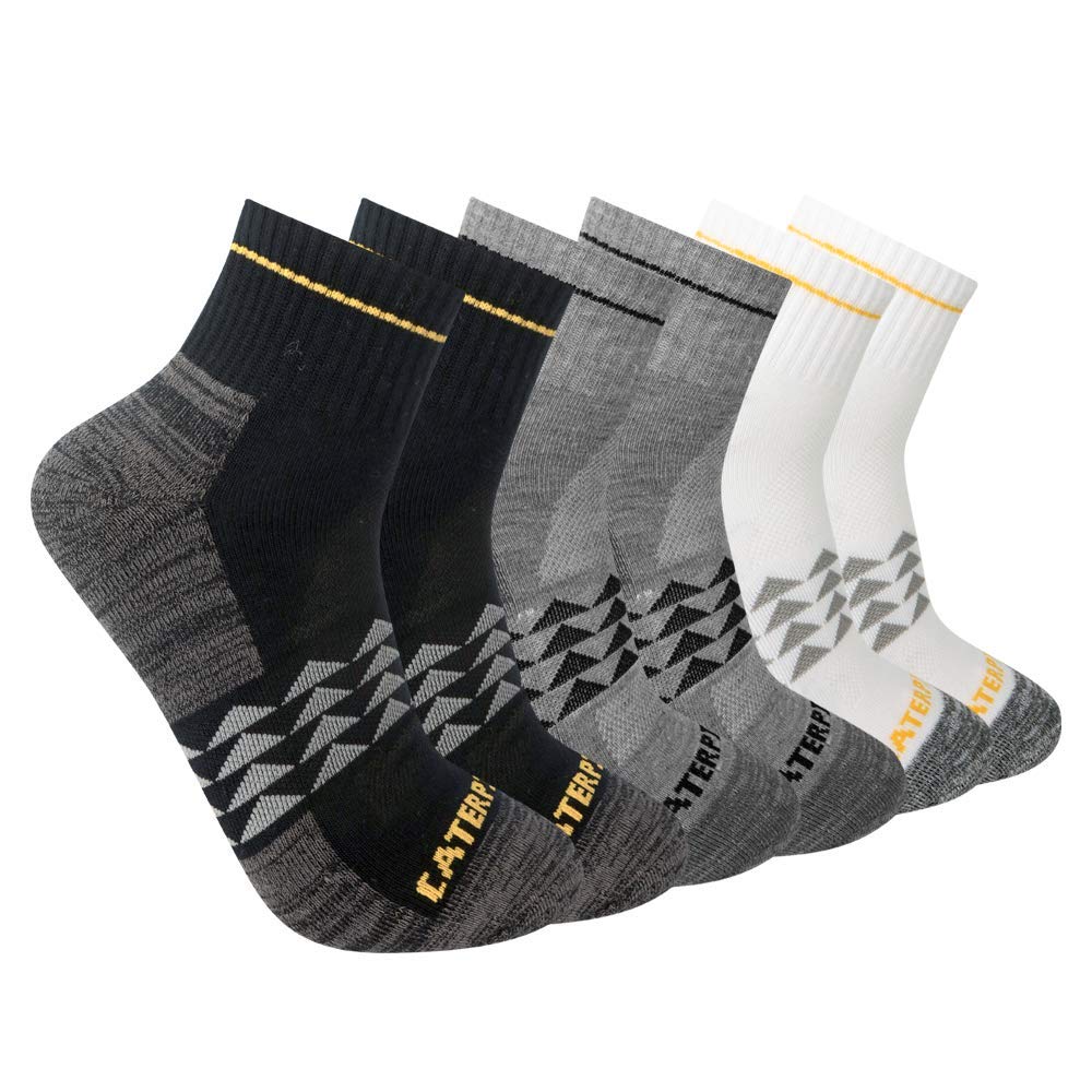 Men's Comfortable Half Cushioned Quarter Socks for Running, Hiking & Casual Wear - Breathable Cat Print Athletic Socks for Daily Use & Sports Activities