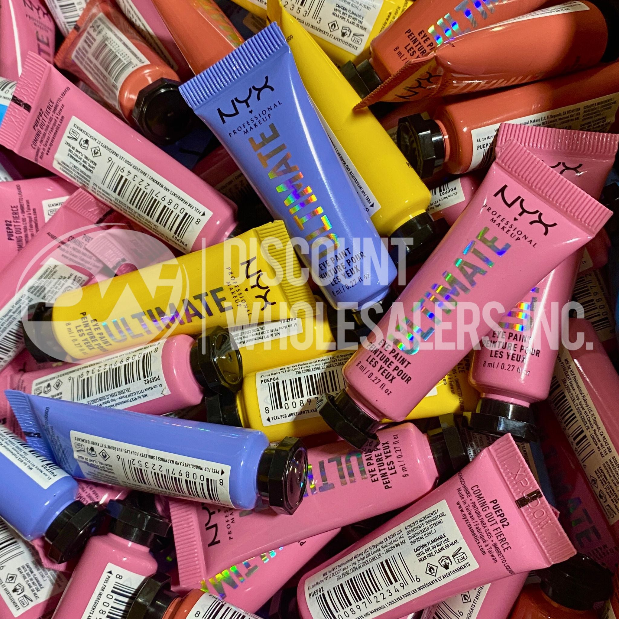 NYX Professional Makeup Ultimate Eye Paint - 100 Pcs Lot of Assorted Shades Waterproof Eyeliner for Dramatic Eye Looks - Perfect for Halloween, Cosplay & Party Makeup