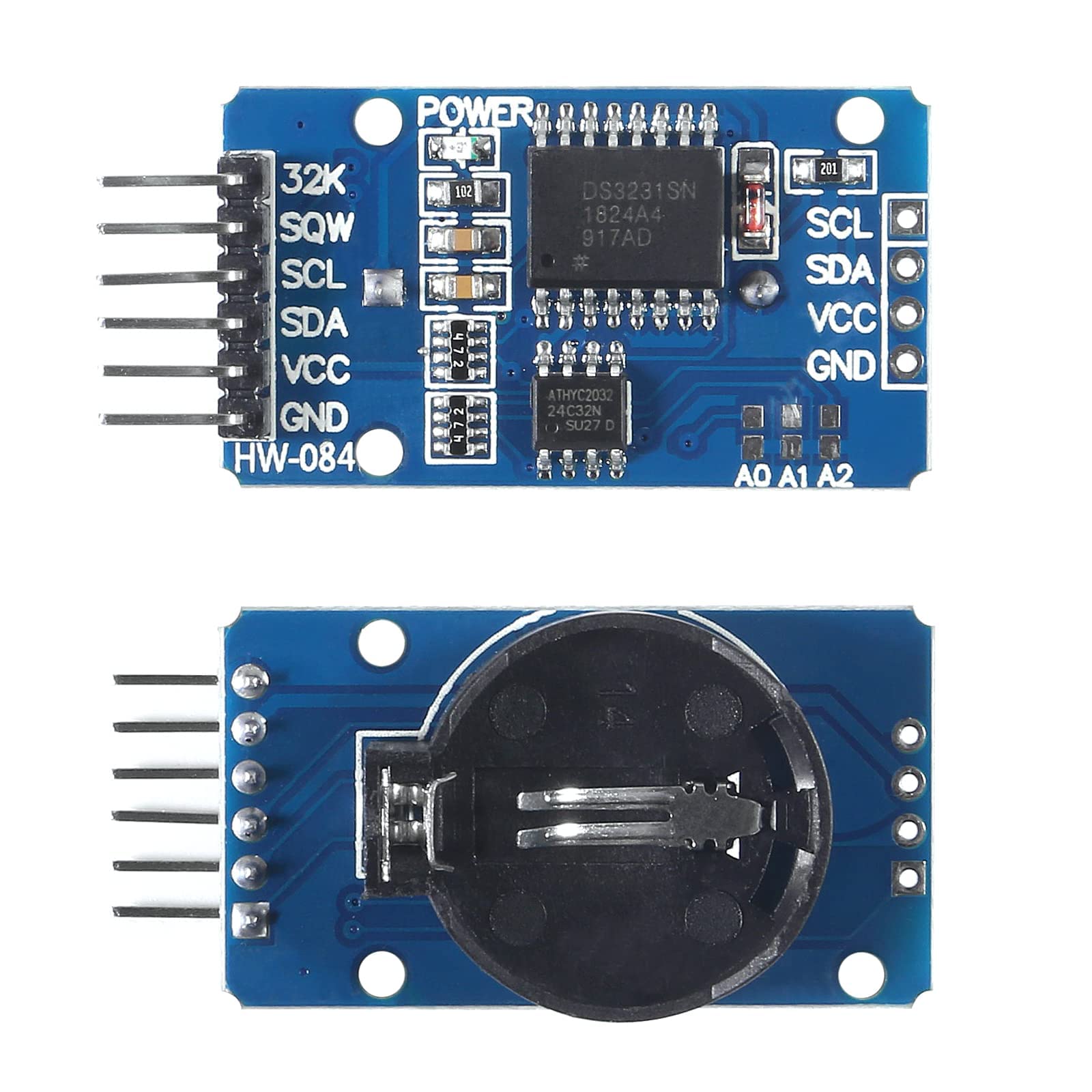 3PCS DS3231 High Precision Real Time Clock Module with AT24C32 IIC RTC Sensor - Timer Alarm Clock for Arduino & Raspberry Pi - Perfect for DIY Electronics, IoT Projects, and Time-Sensitive Applications