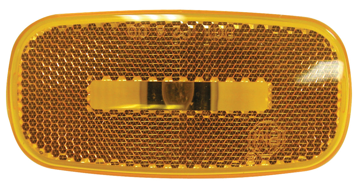 PM V2549A Amber Clearance Marker Light with Reflex - 10 Pack - Heavy Duty Truck & Trailer Safety Lights for Night Visibility & Road Compliance