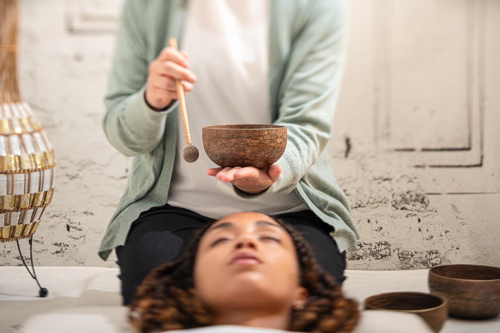3 Piece Bronze Singing Bowl Set with Felt Rings & Covers - Handcrafted in India for Meditation, Yoga, ASMR & Sound Therapy | Premium Quality Tibetan Singing Bowls for Relaxation, Mindfulness & Healing | 2-Year Warranty | Perfect for Home, Studio & Spiritual Practices