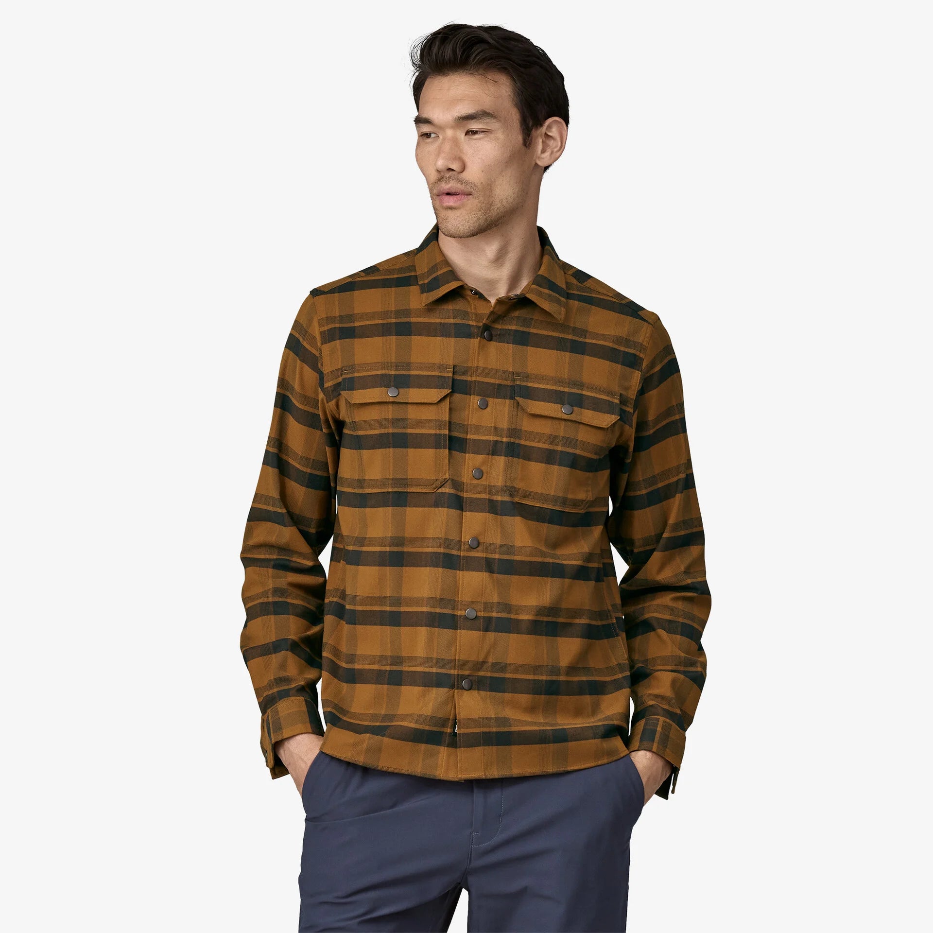 **Men's Canyonite Flannel Shirt - Soft Plaid Long Sleeve Button-Up for Casual & Outdoor Wear - Perfect for Camping, Hiking, and Fall Layering**