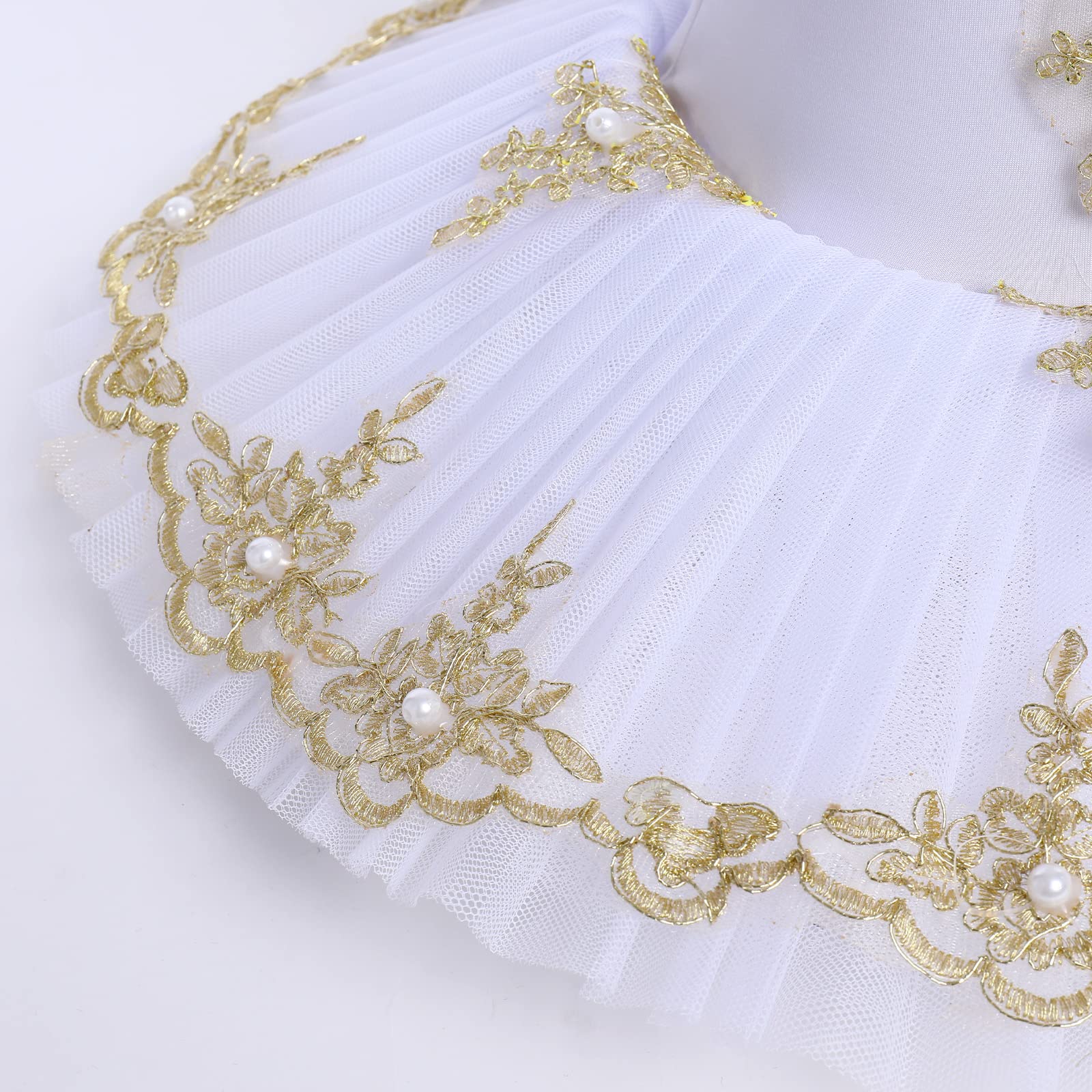 Swan Lake Ballet Leotard with Tutu Skirt - Girls Ballet Dance Costume for Performance, Recital & Competition - Princess Ballerina Outfit for Toddler & Kids