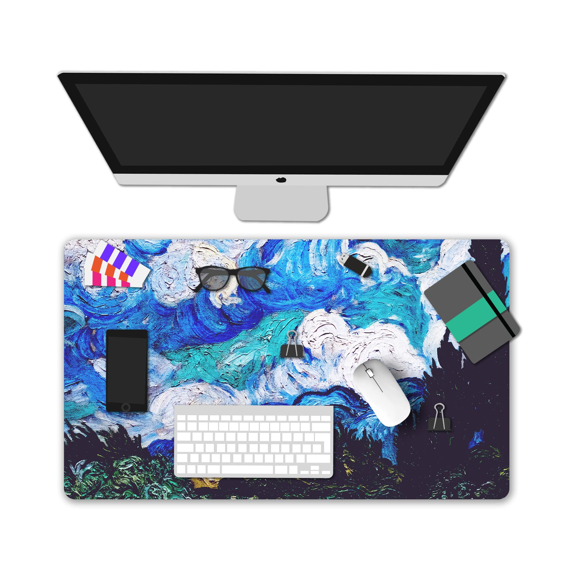 XXL Gaming Mouse Pad - Non-Slip Rubber Base for Office & Home Gaming