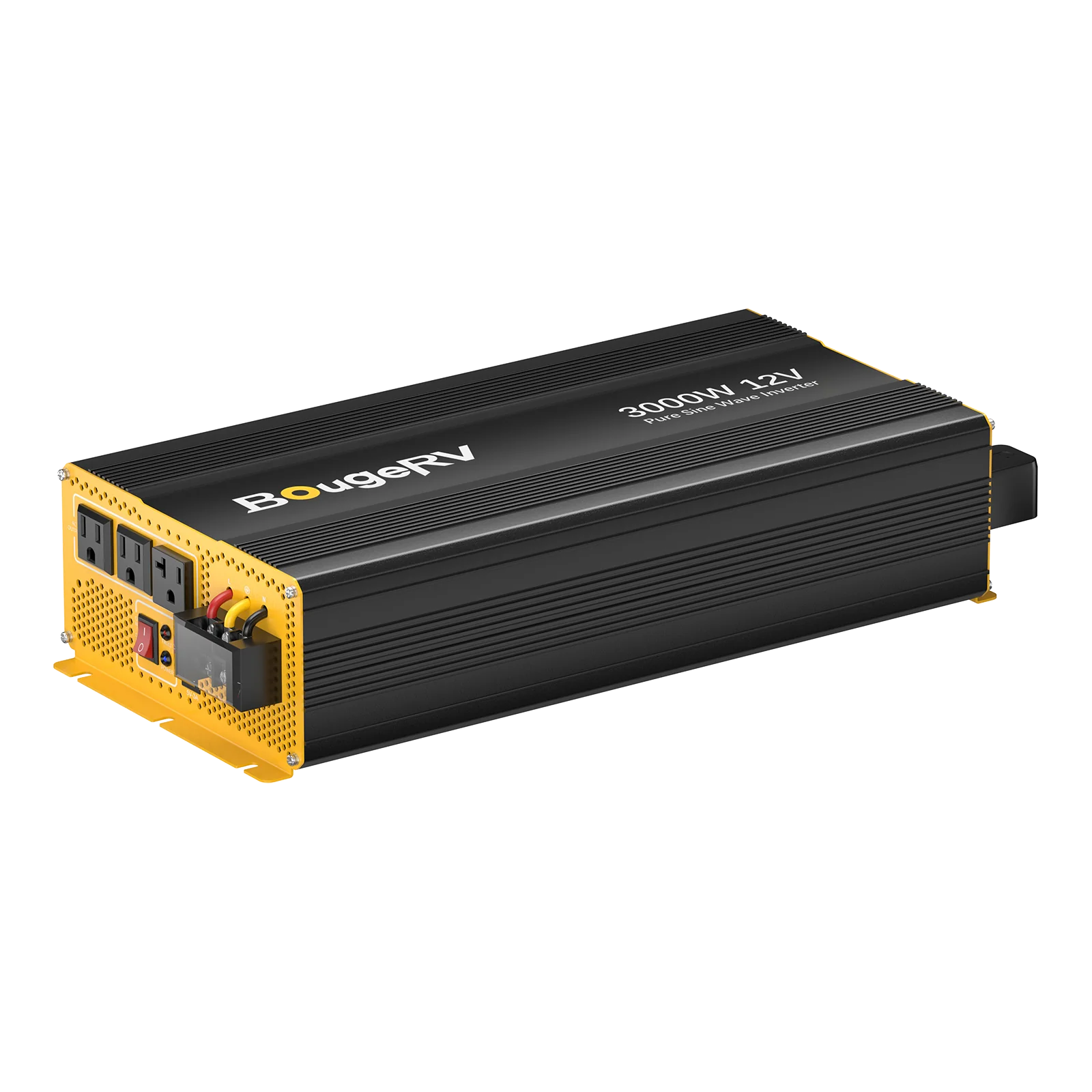 BougeRV 3000W 12V Pure Sine Wave Power Inverter with Bluetooth for RV, Camping, Off-Grid Solar System & Home Backup Power