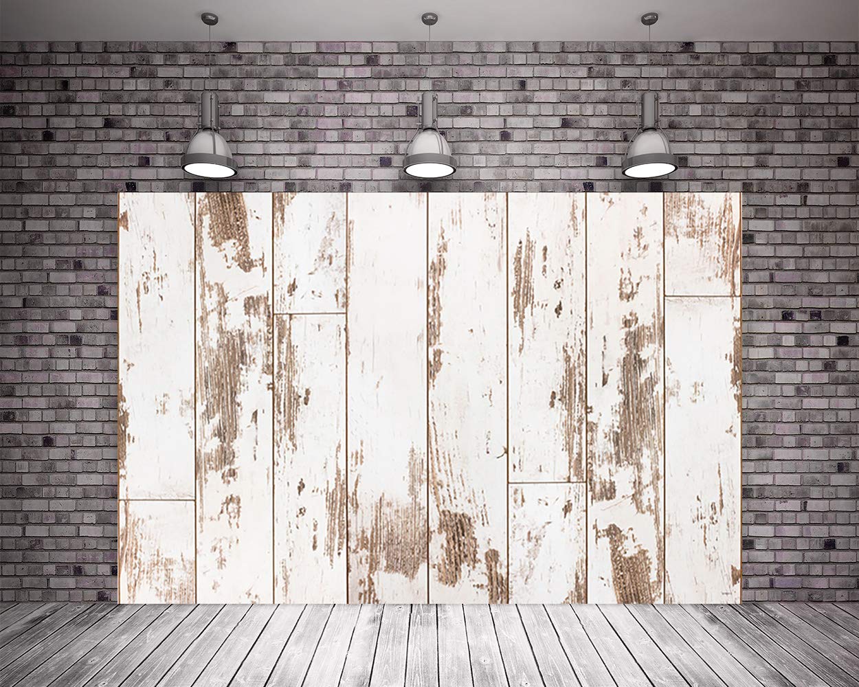 Vintage Wood Photo Backdrop 7x5ft - Rustic Studio Background for Photography & Booth Props