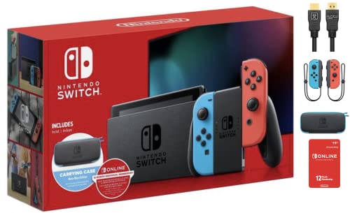 Nintendo Switch Console 2021 - 32GB with Neon Blue & Red Joy-Con, 6.2