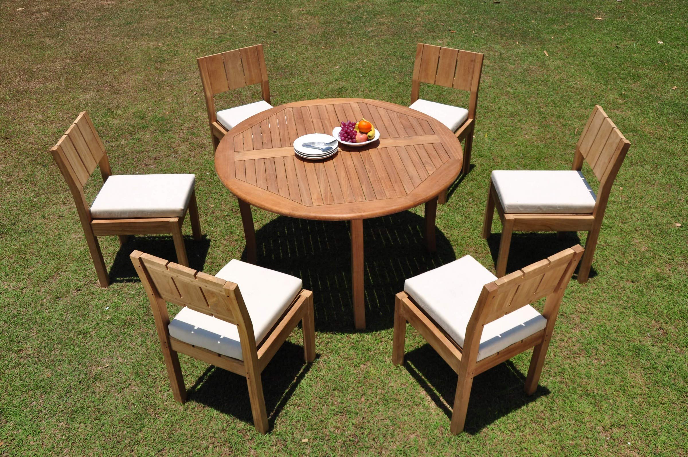 Premium 6-Piece Teak Wood Dining Set - 52