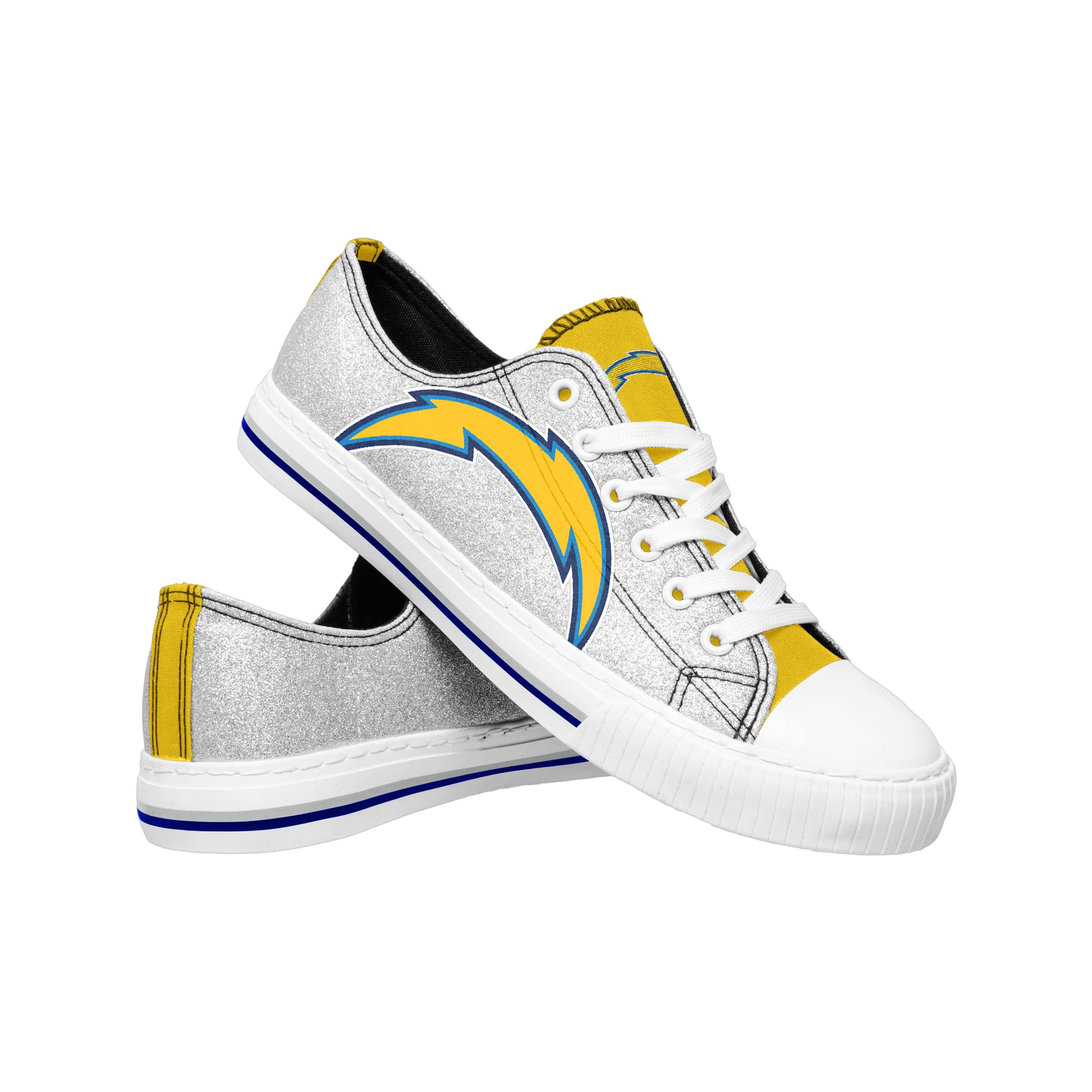 FOCO Women's NFL Team Logo Low Top Canvas Sneakers - Casual Fashion Sneakers for Ladies - Perfect for Game Day, Street Style & Everyday Wear