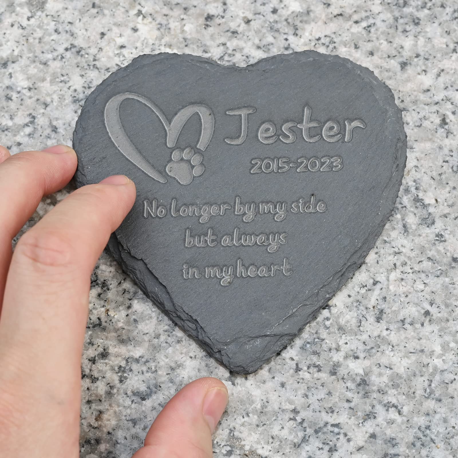 Personalized Memorial Stones for Dogs - Custom Pet Loss Gifts & Sympathy Keepsakes for Bereaved Pet Owners | Perfect for Garden Memorials & Pet Graves