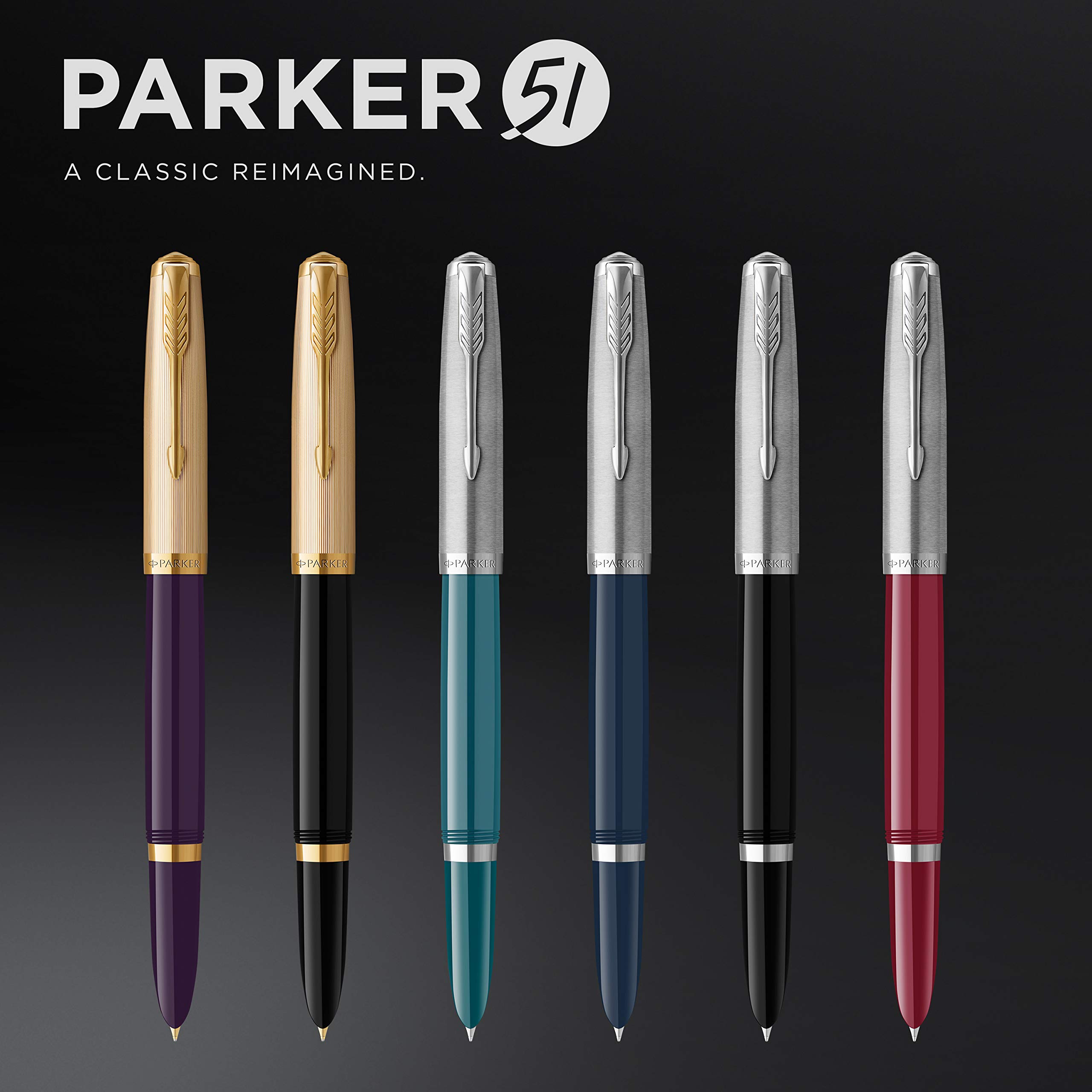 Premium Parker Sonnet Fountain Pen - Black Lacquer with Palladium Trim, Fine Nib for Smooth Writing | Ideal for Business Signatures, Calligraphy & Luxury Gift Giving