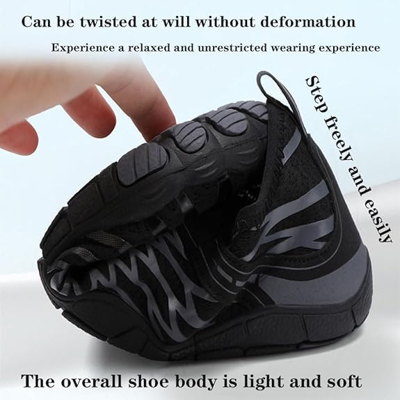 Healthy Non-Slip Barefoot Shoes for Women & Men - Wide Toe Box Hiking Boots, Walking & Running Sneakers - Breathable Lightweight Trail Shoes for Outdoor Activities, Gym Workouts & Daily Wear - White Size 7.5
