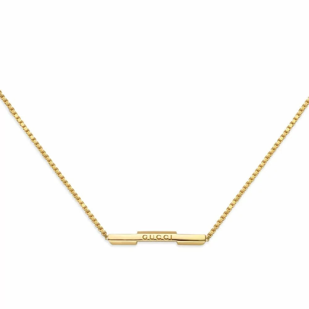 Gucci 18K Yellow Gold Link to Love Necklace for Women - Elegant Luxury Jewelry Gift for Anniversary, Valentine's Day & Special Occasions