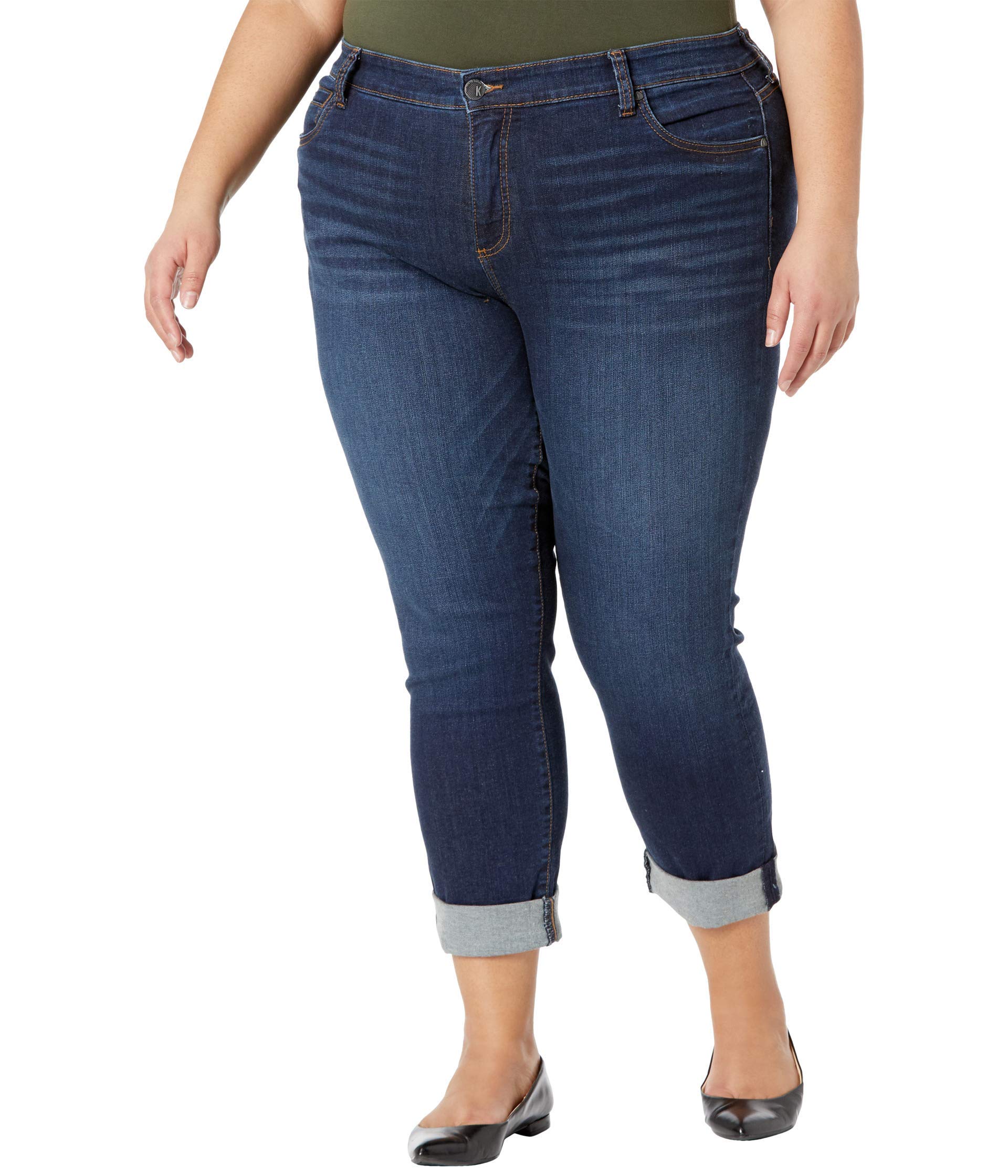 KUT from the Kloth Plus Size Catherine Boyfriend Jeans for Women - Comfortable Stretch Denim Pants for Casual Wear & Everyday Outfits