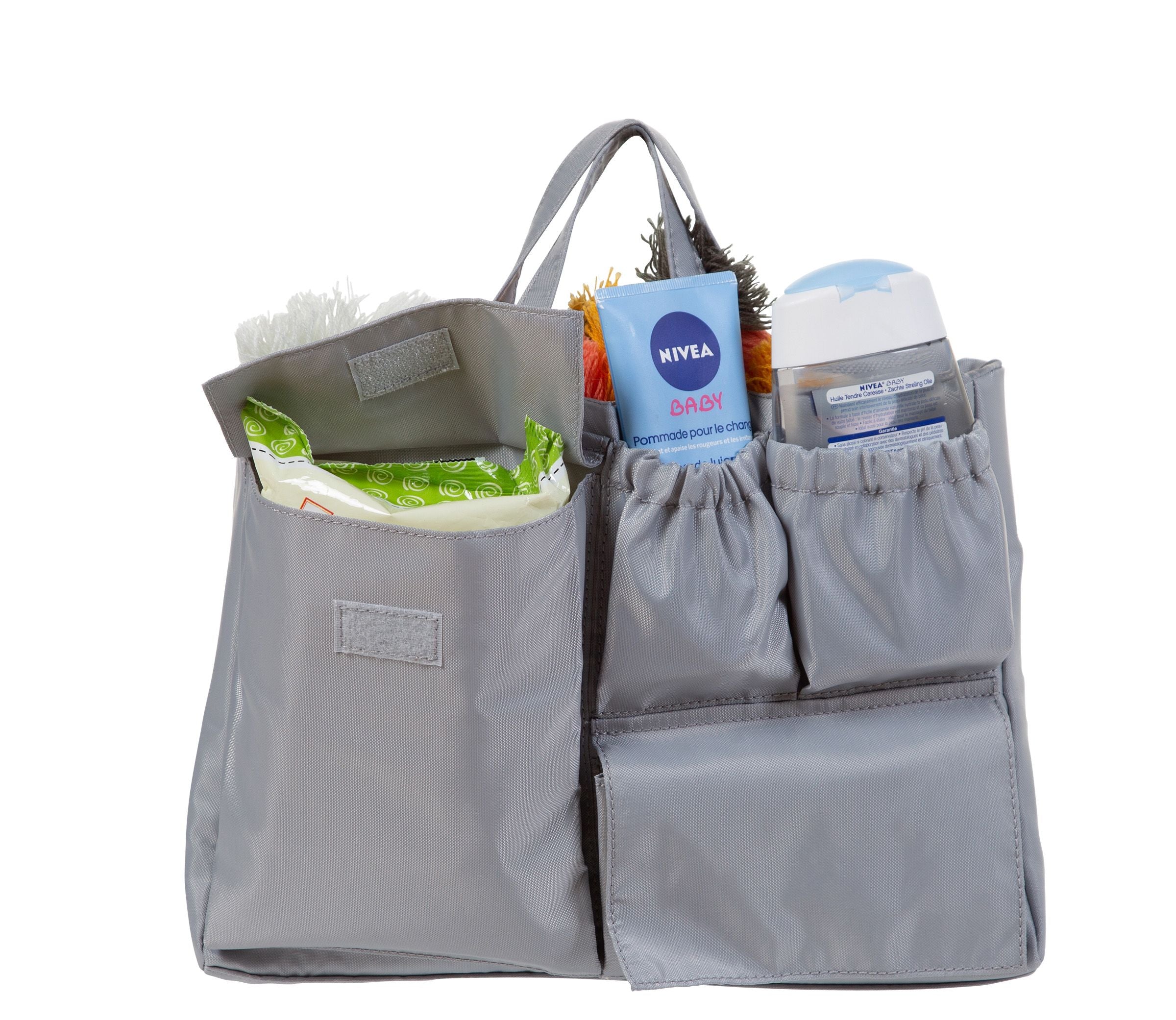 Childhome Inside Bag Organizer - Premium Car Seat Storage Organizer for Diapers, Toys & Essentials | Perfect for Travel & Road Trips with Kids