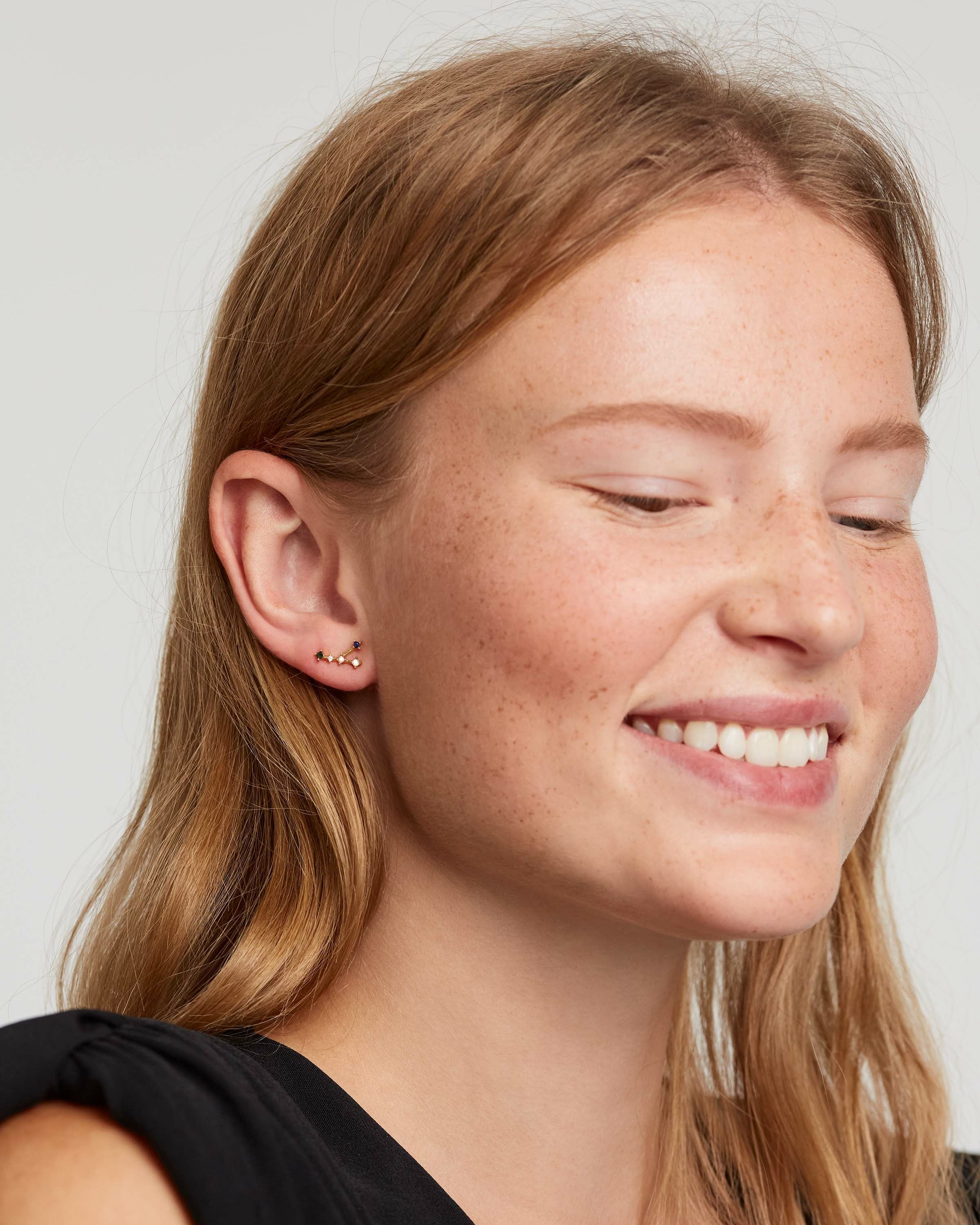 2021 Stylish Cancer Awareness Earrings - Zodiac Sign Jewelry for Women - Perfect for Fundraisers, Gifts & Daily Wear