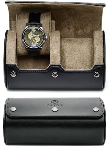Saffiano Real Leather/2 watches roll