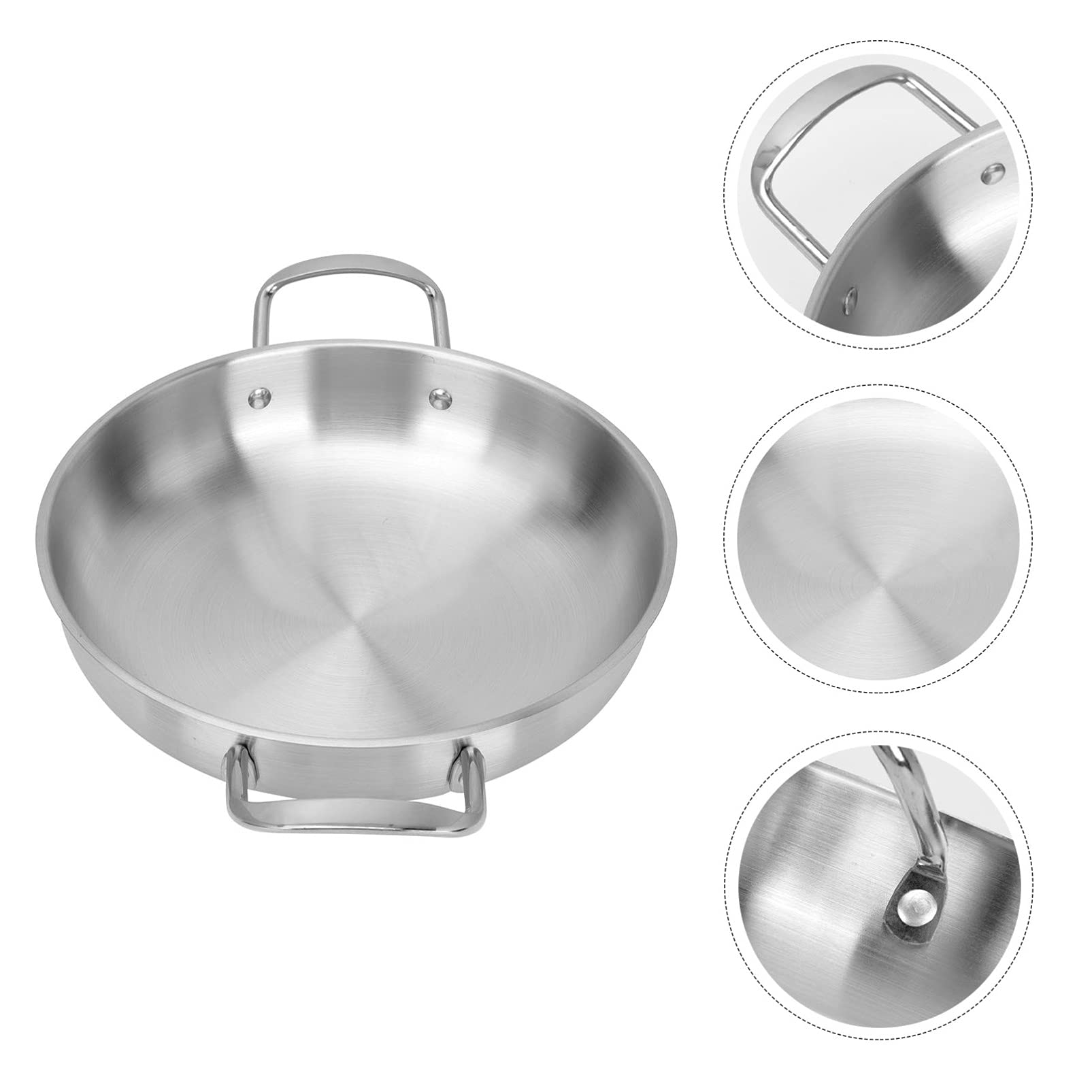 Cabilock 1-Piece Binaural Instant Noodle Pot - Multi-Functional Cooking Pot with Dual Handles for Soup, Stew, Ramen & Rice - Perfect for Home, Camping & Dorm Use on Electric/Induction Stoves